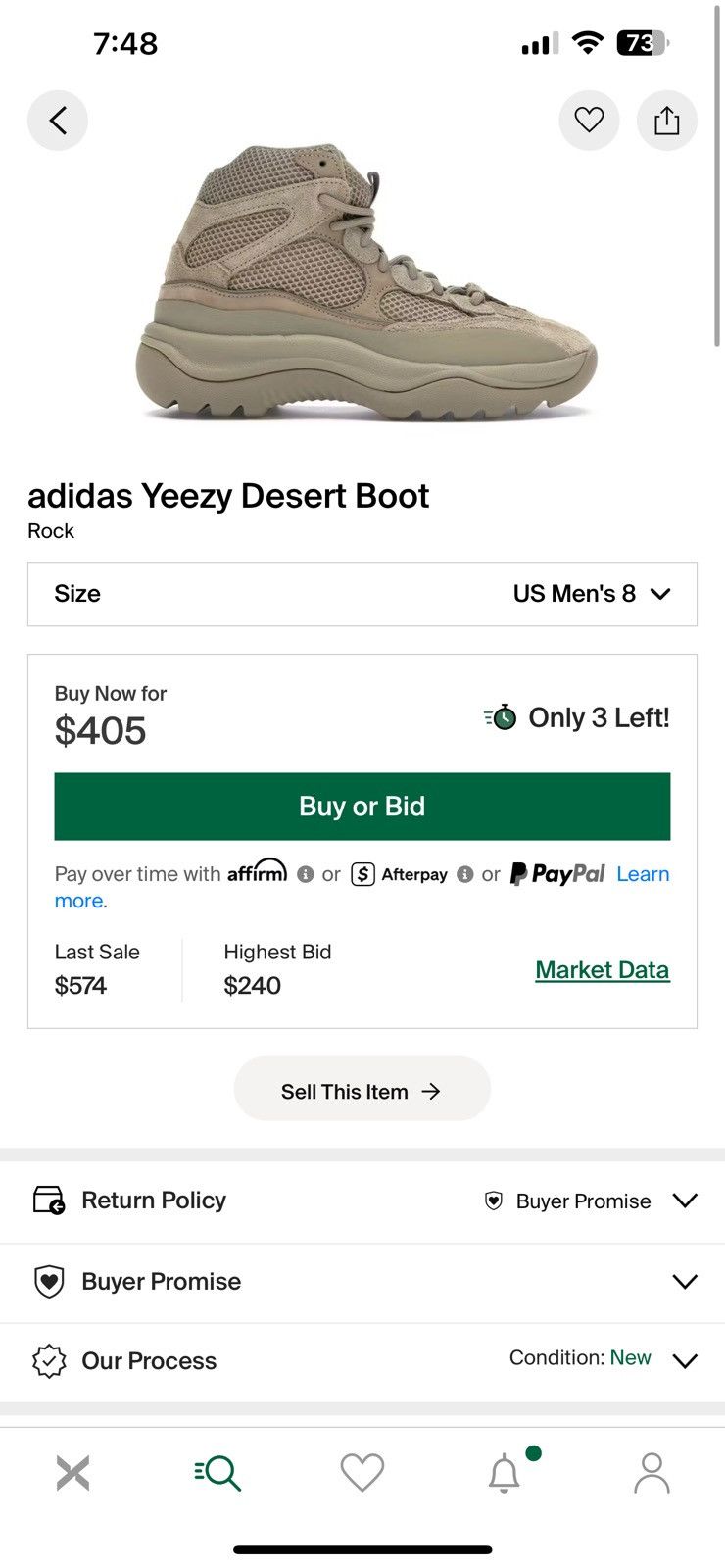 Yeezy Adidas Yeezy desert boot “rock” Size US 8 / EU 41 - 16 Thumbnail