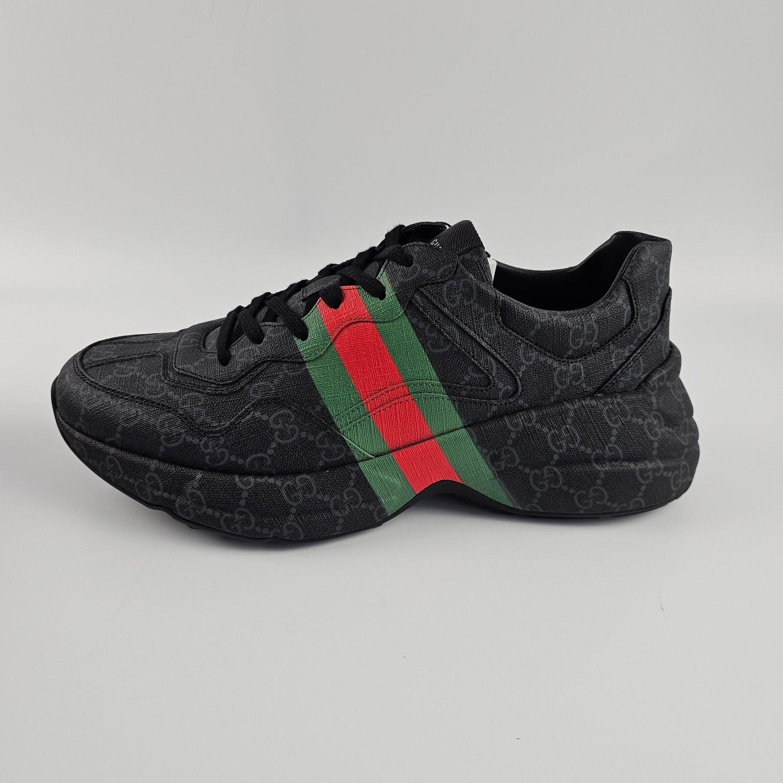 Gucci GUCCI Rython Men's Black GG Canvas Sneakers New And Authenti Size US 8 / EU 41 - 4 Thumbnail