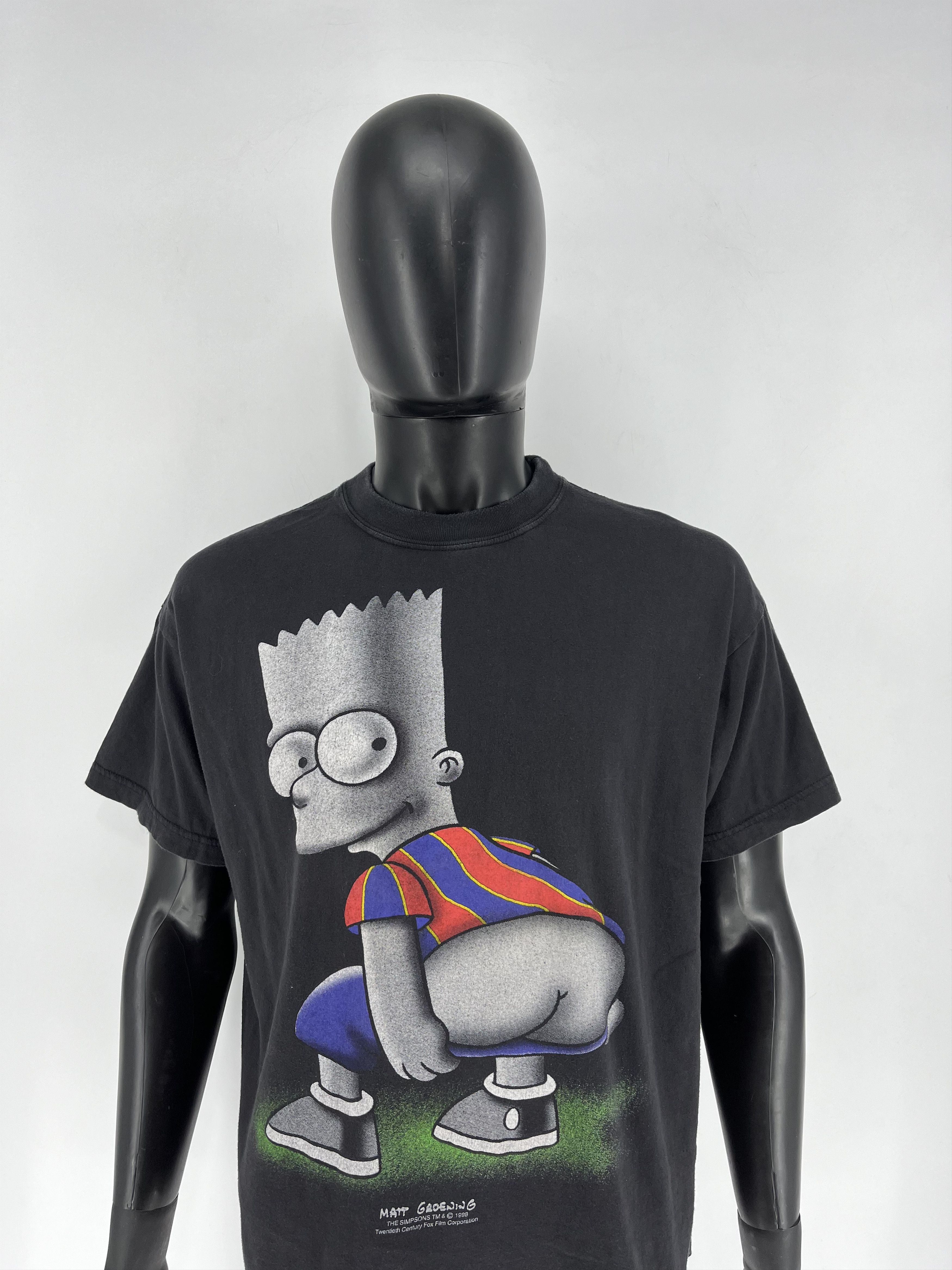 The Simpsons Vintage Bart Simpson 1998 Matt Groening Boxy Fit Redwood But Size US XL / EU 56 / 4 - 1 Thumbnail