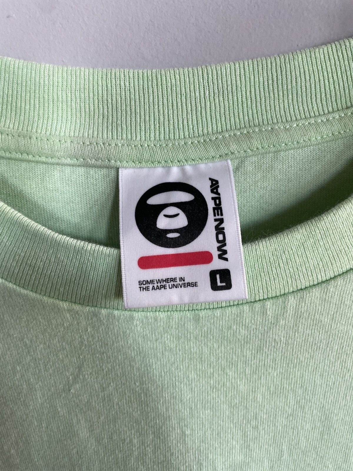 Aape × Bape × Nowhere A Bathing Ape AAPE Green Rubber Ape Camo Tee Size US L / EU 52-54 / 3 - 3 Thumbnail