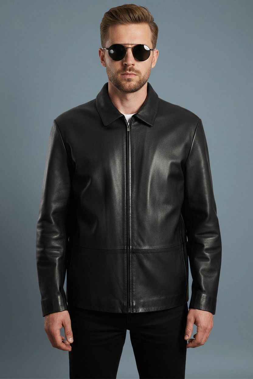 Allen Solly Vintage Y2K Black Leather Jacket Allen Solly Size US XL / EU 56 / 4 - 1 Thumbnail