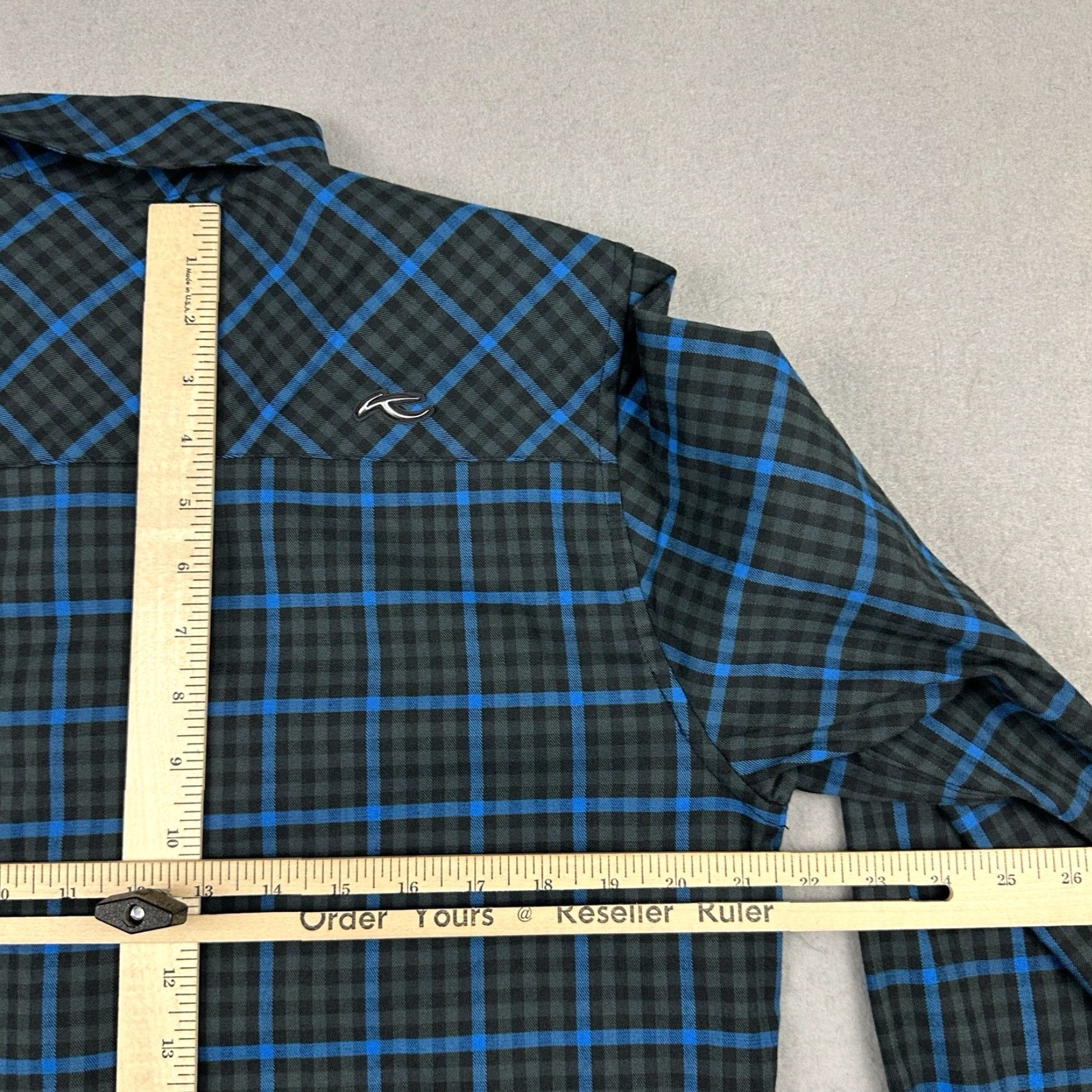 KJUS KJUS Shirt Men M Blue Plaid Long Sleeve Button-Up with Pockets, Cotton, Casual Outdoor, Regular Fit Size US M / EU 48-50 / 2 - 5 Thumbnail