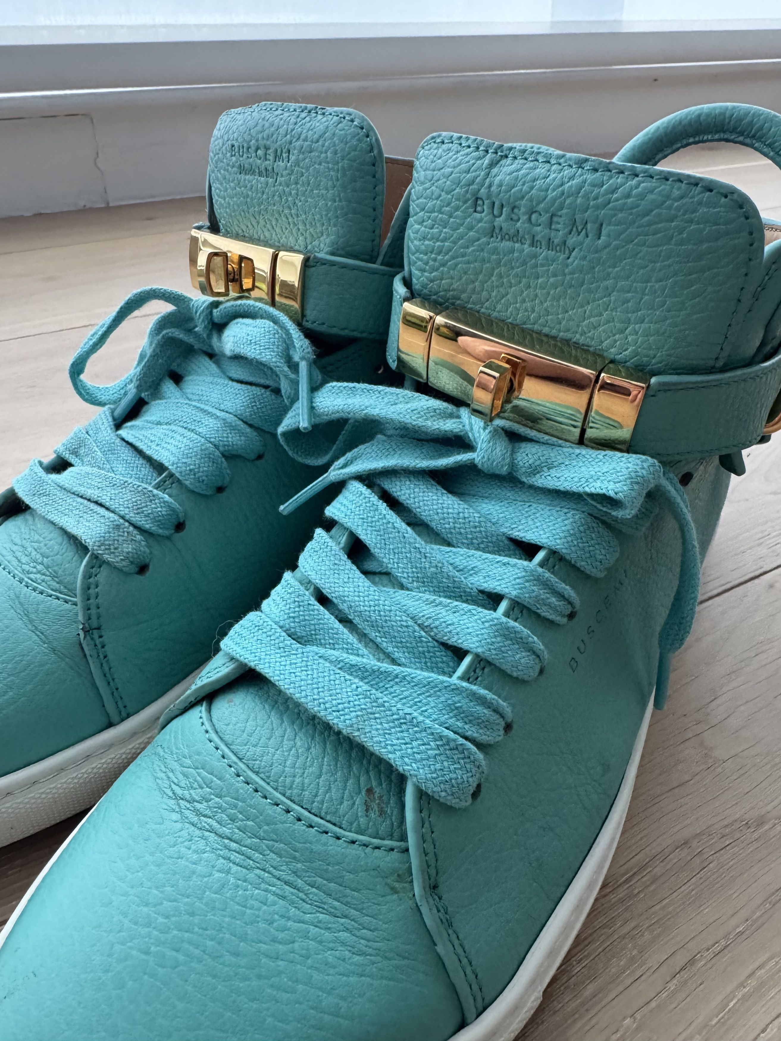 Buscemi Aqua Marina 100mm High Stop Sneakers Size 44/US 11