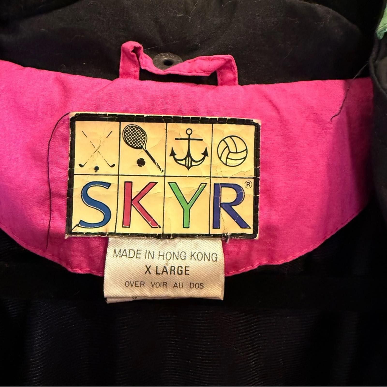Other Vintage Skyr Sport 90’s Vibrant Hooded Windbreaker Sz XL Size US XL / EU 56 / 4 - 9 Thumbnail