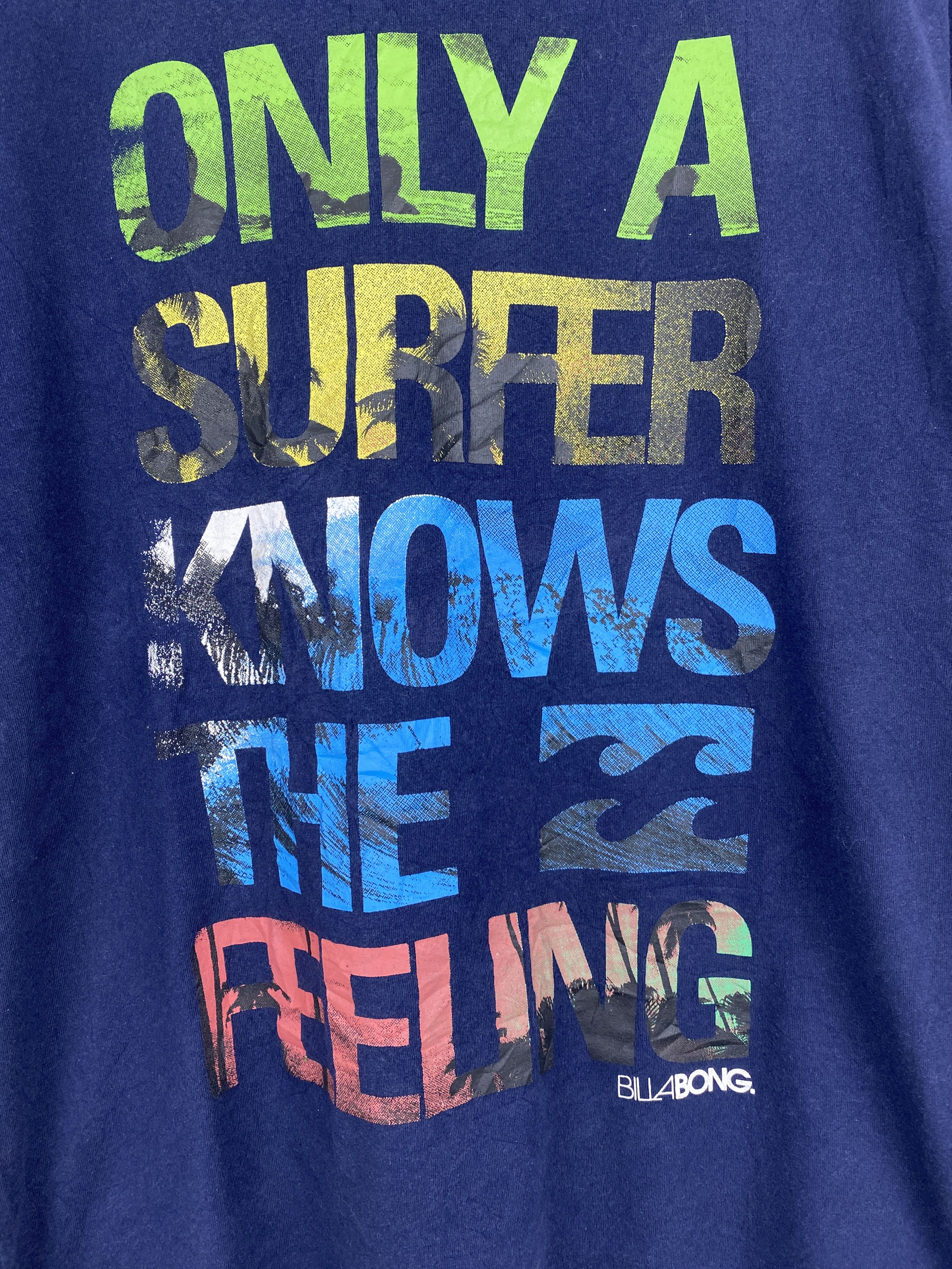 Billabong Vintage Billabong Surfing Wording Tee TA0556 Size US L / EU 52-54 / 3 - 9 Thumbnail