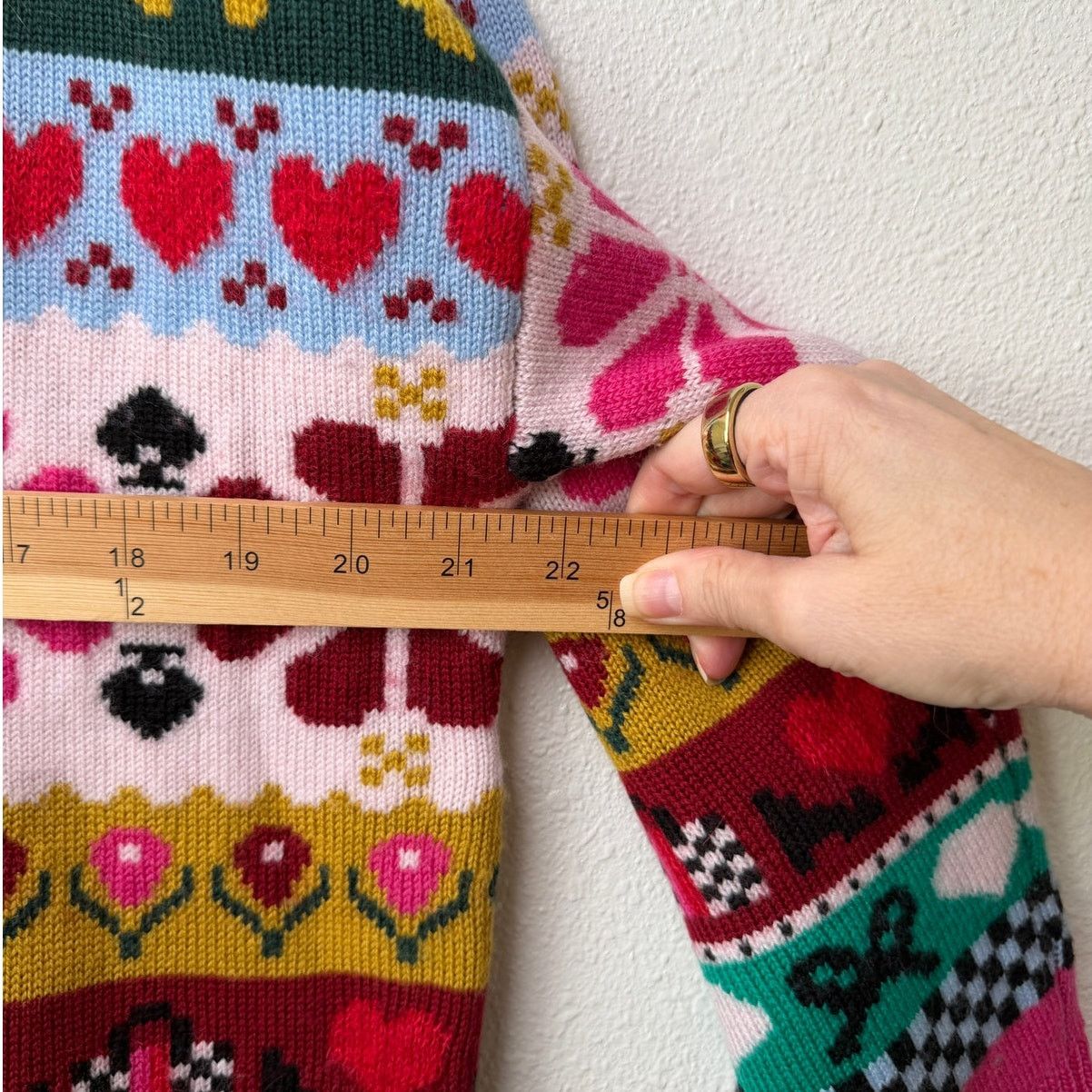Kate Spade Kate Spade Multicolor Wool Mohair Floral Heart Sweater - S Size S / US 4 / IT 40 - 16 Thumbnail
