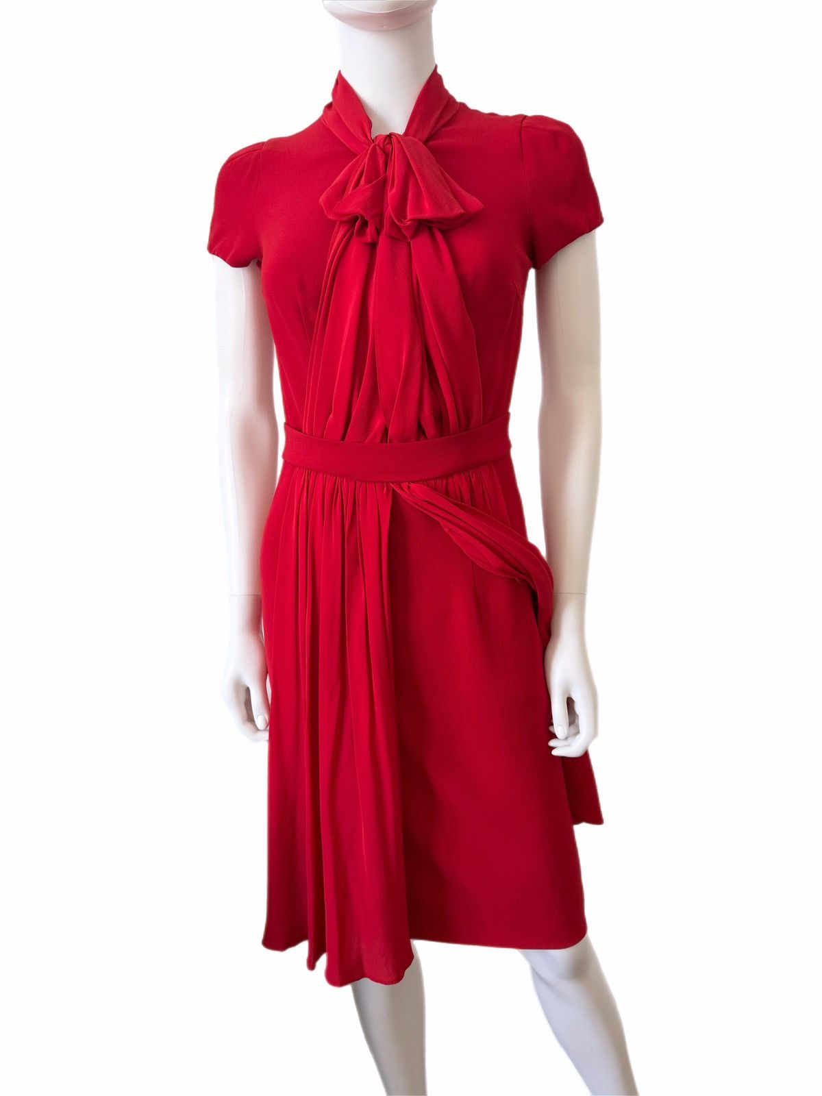 Moschino Moschino Cheap and Chic vintage red bow-neck dress Size S / US 4 / IT 40 - 2 Thumbnail