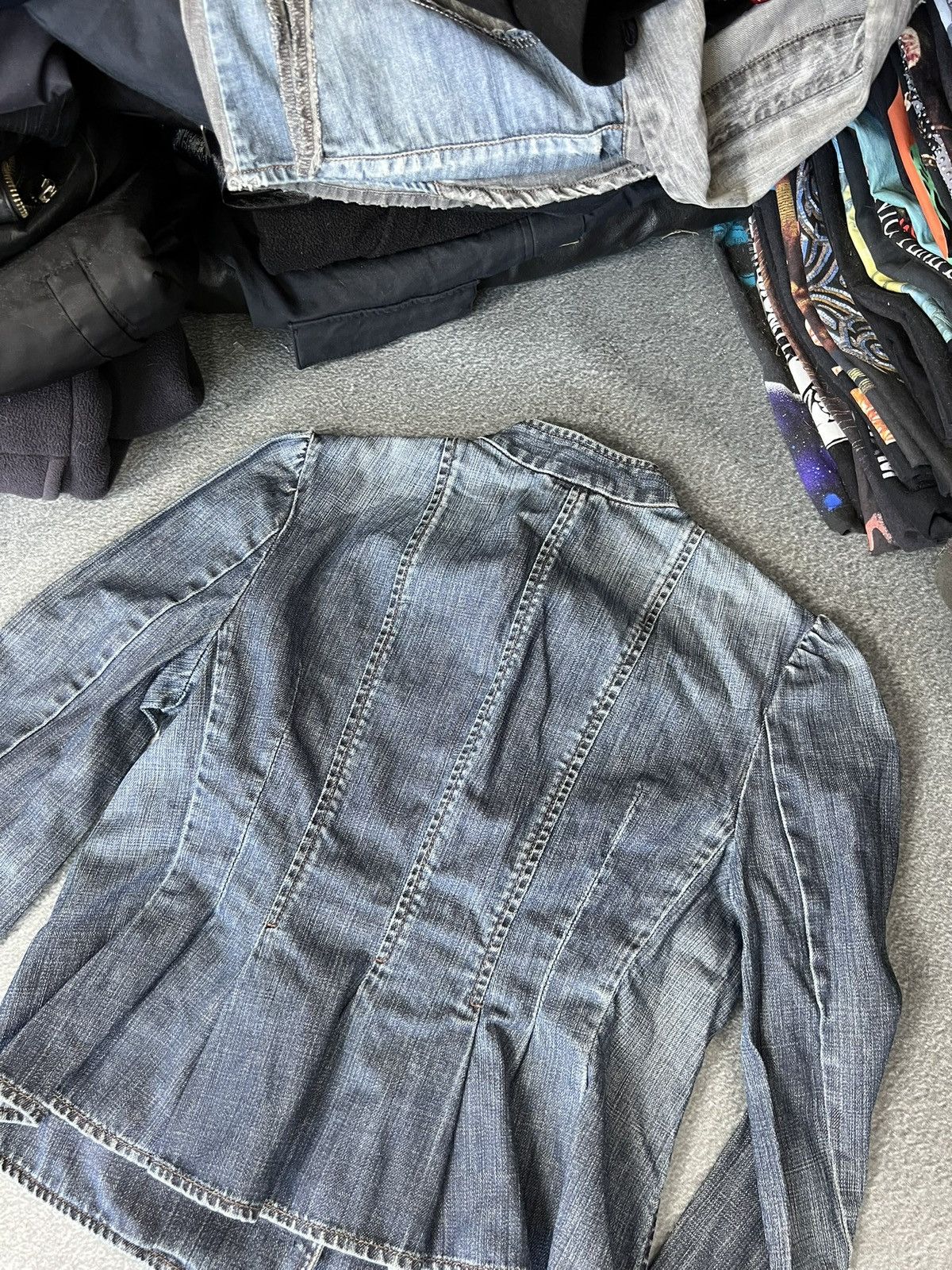 Japanese Brand Vintage Y2K Opium Avant Garde Military Denim Jacket Japan Size S / US 4 / IT 40 - 9 Thumbnail