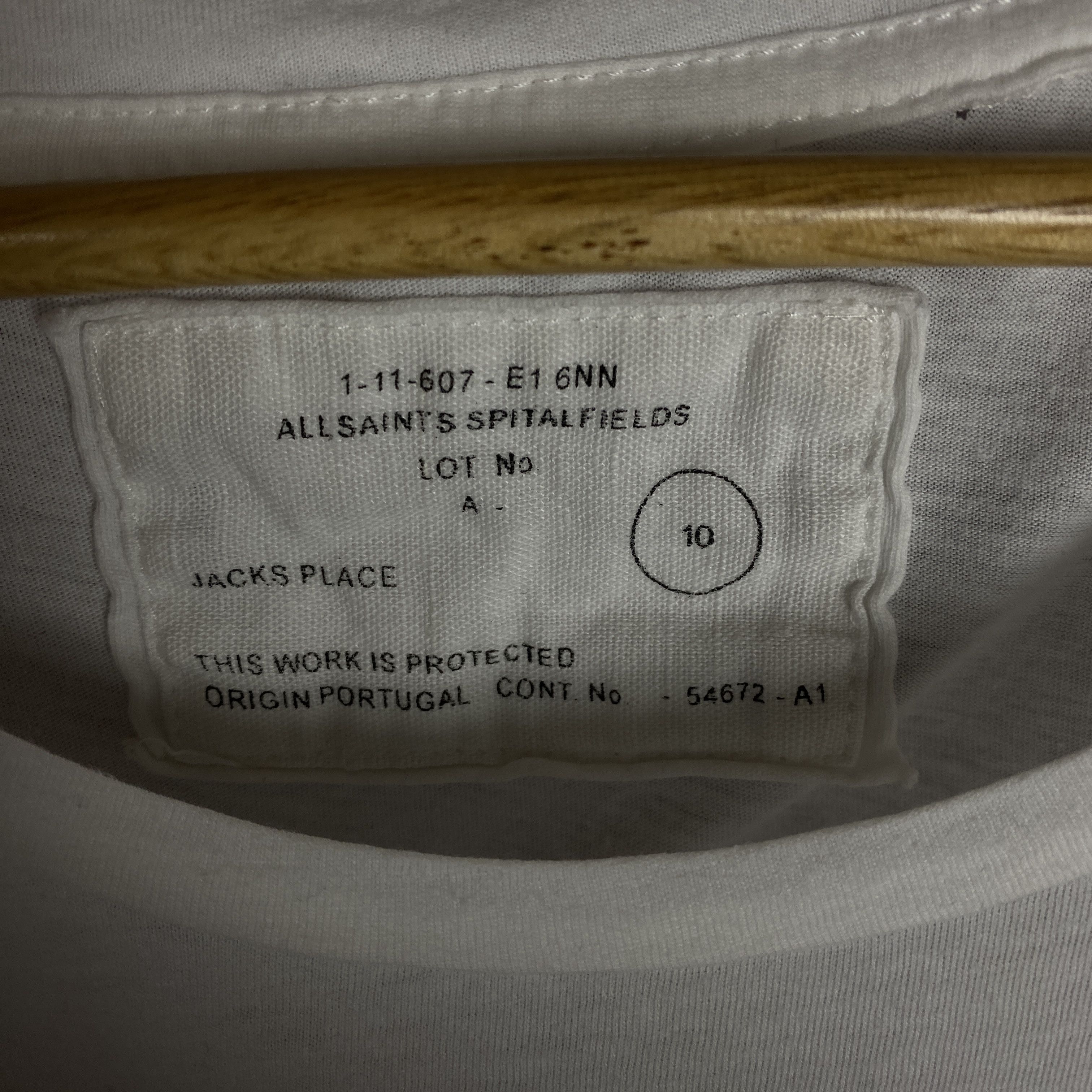 Allsaints Allsaints Dress Women's Size 10 White Short Sleeve Size L / US 10 / IT 46 - 4 Thumbnail