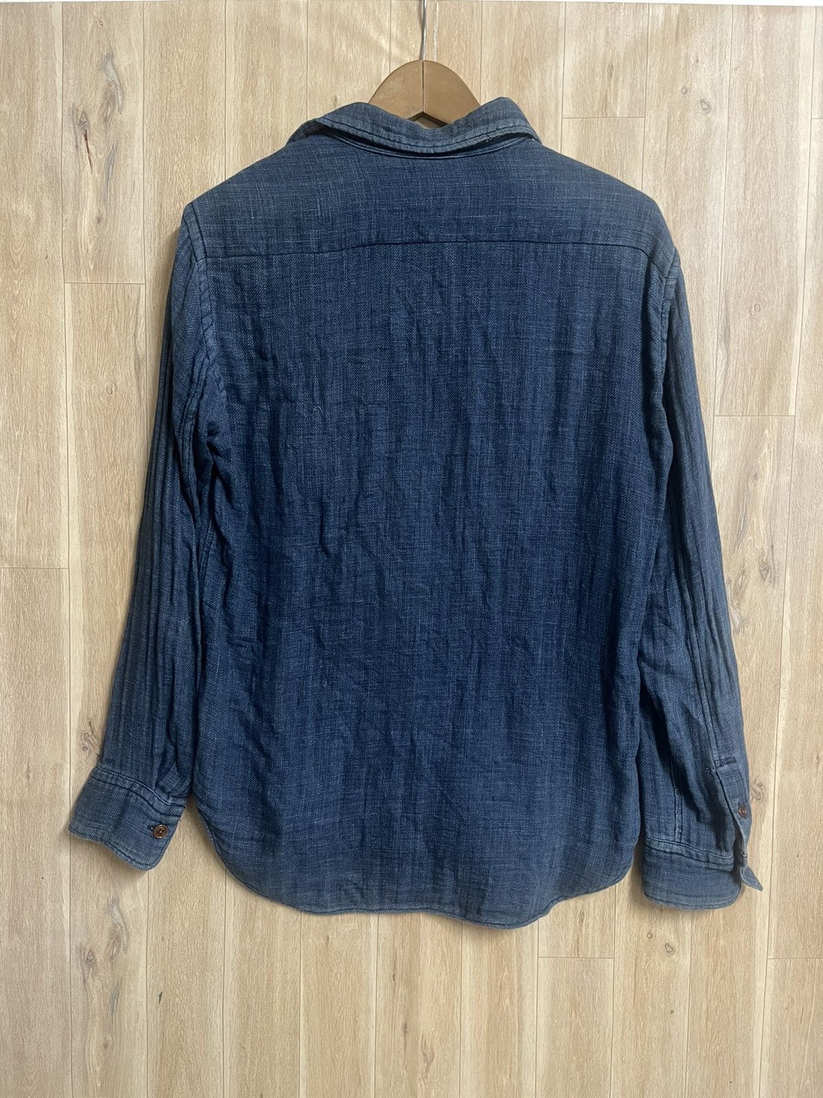 45rpm Vintage 45RPM Indigo Bandana Long Sleeve Shirt Kapital Okura Size US M / EU 48-50 / 2 - 10 Thumbnail