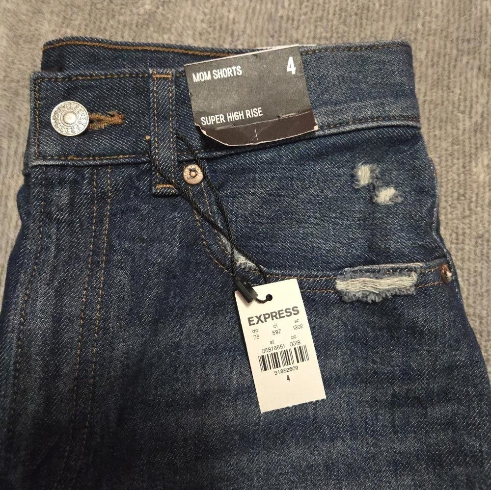 Express Express Jean Shorts Size 27" / US 4 / IT 40 - 4 Thumbnail