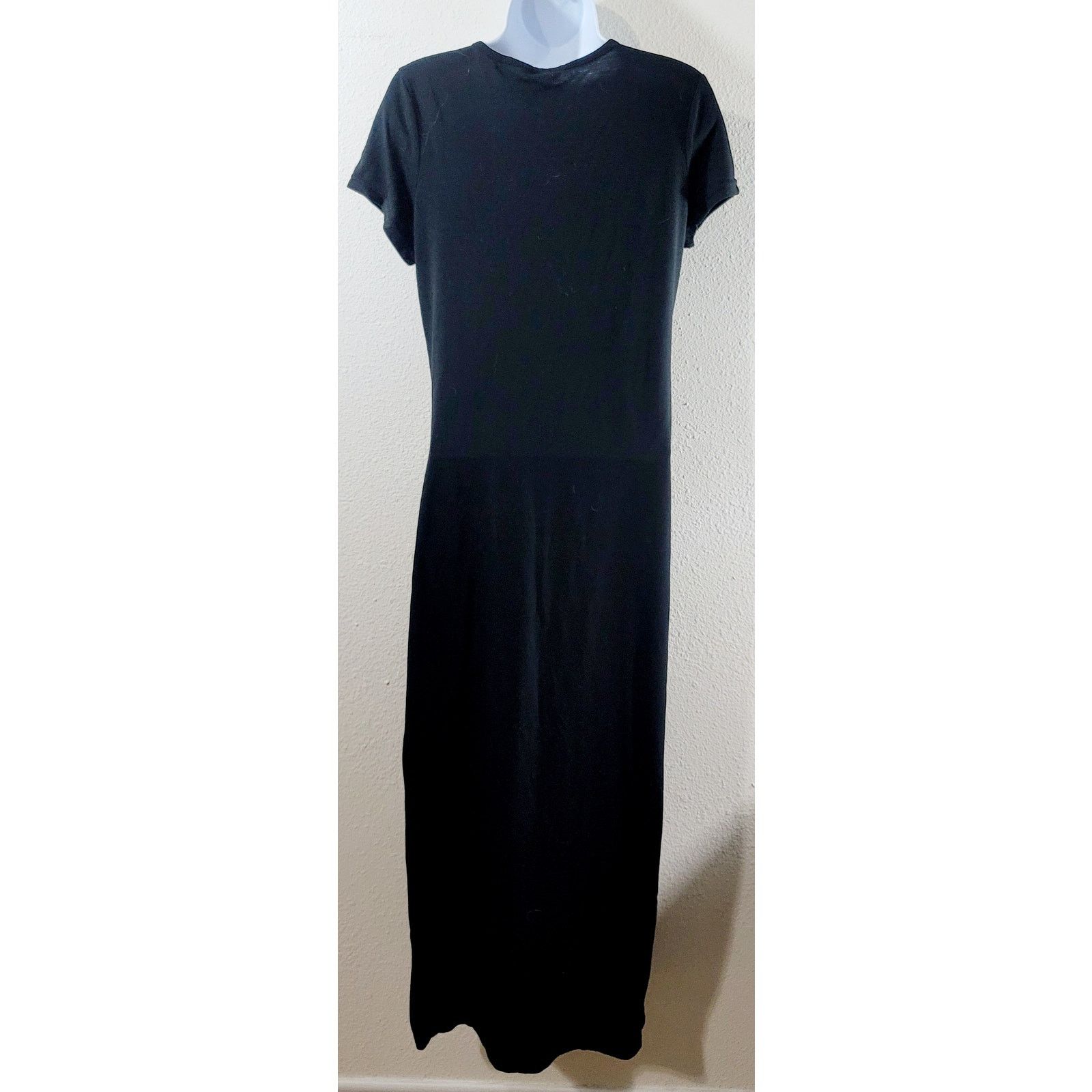 Other Just Love Black Short Capped Sleeve Maxi Dress Large Size L / US 10 / IT 46 - 4 Thumbnail