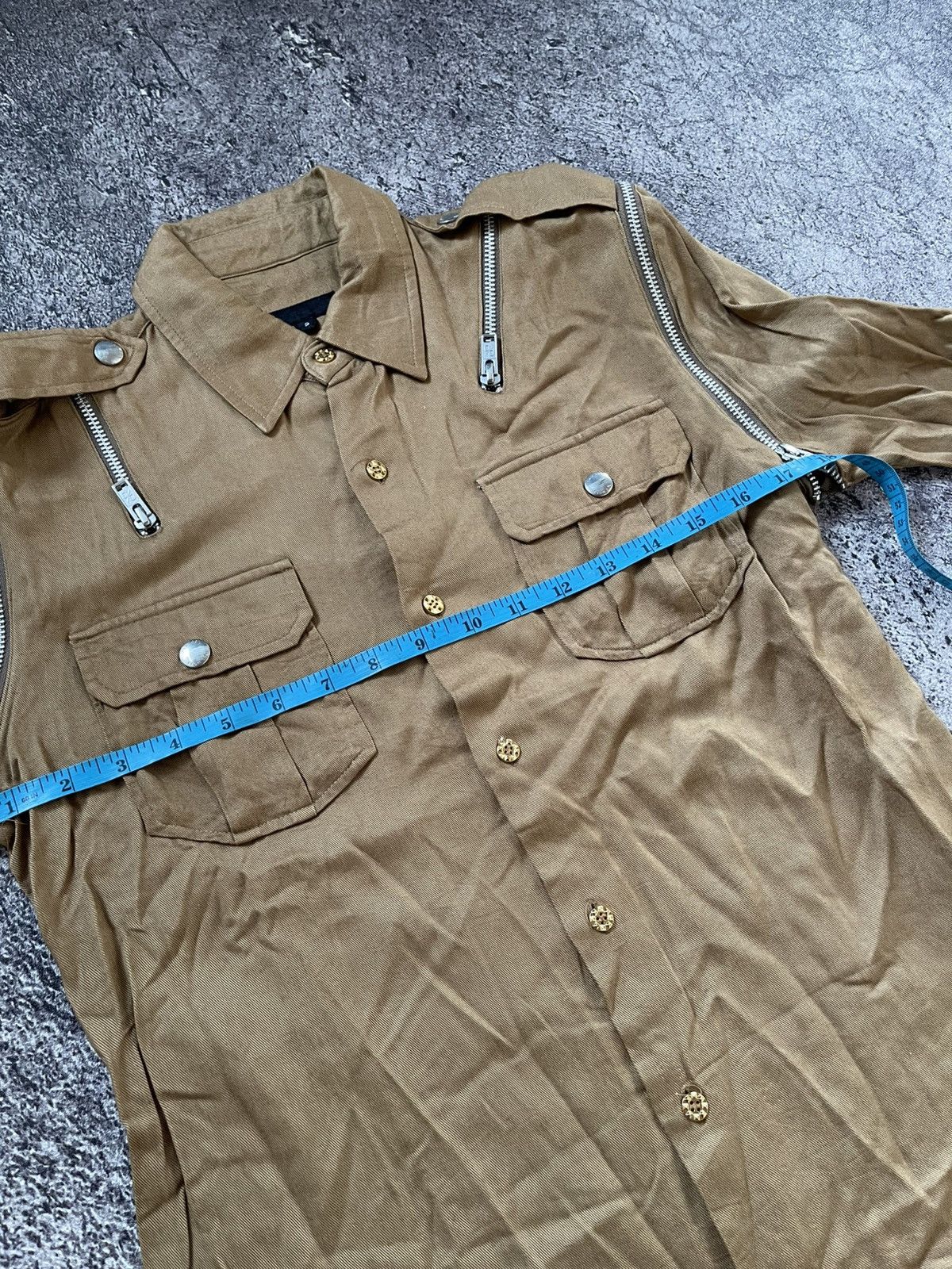 Japanese Brand AVANT GARDE STYLE” MULTI ZIPPER BUTTON SHIRT Size US M / EU 48-50 / 2 - 10 Thumbnail