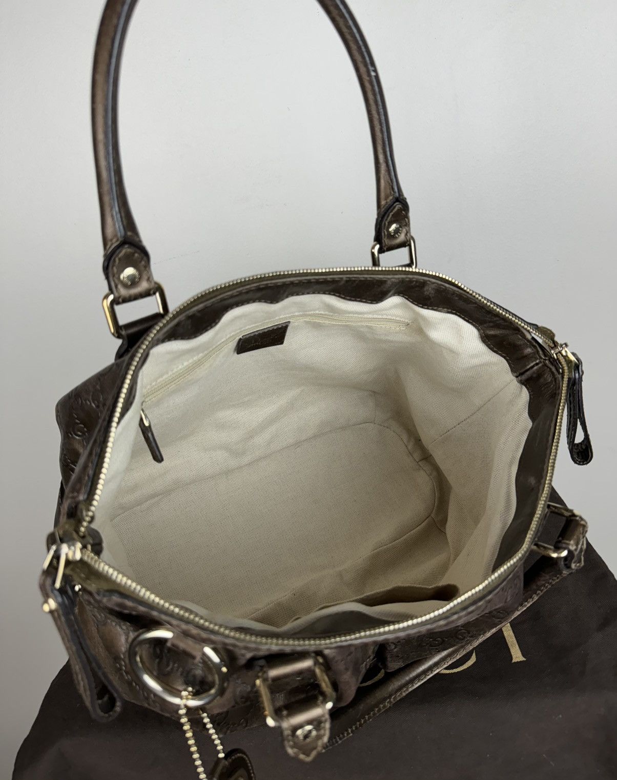 Gucci Leather bag Gucci Sukey monogram GG original luxury item Size ONE SIZE - 6 Thumbnail