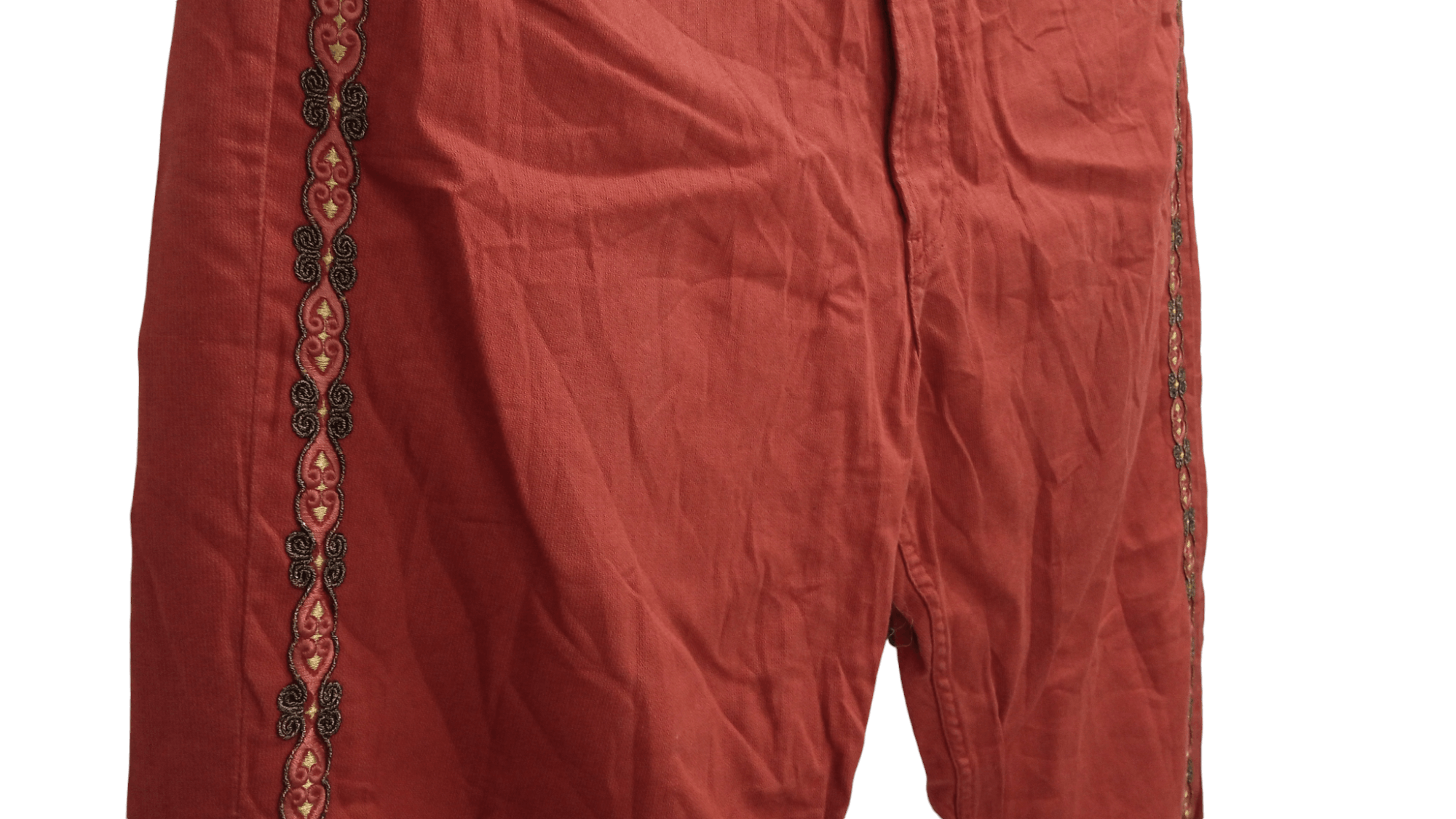 Japanese Brand × Vintage × Yoshiyuki Konishi 🔥🔥Vintage Ficce Yoshiyuki Konishi Embroidery Lined Pants Size US 32 / EU 48 - 13 Thumbnail