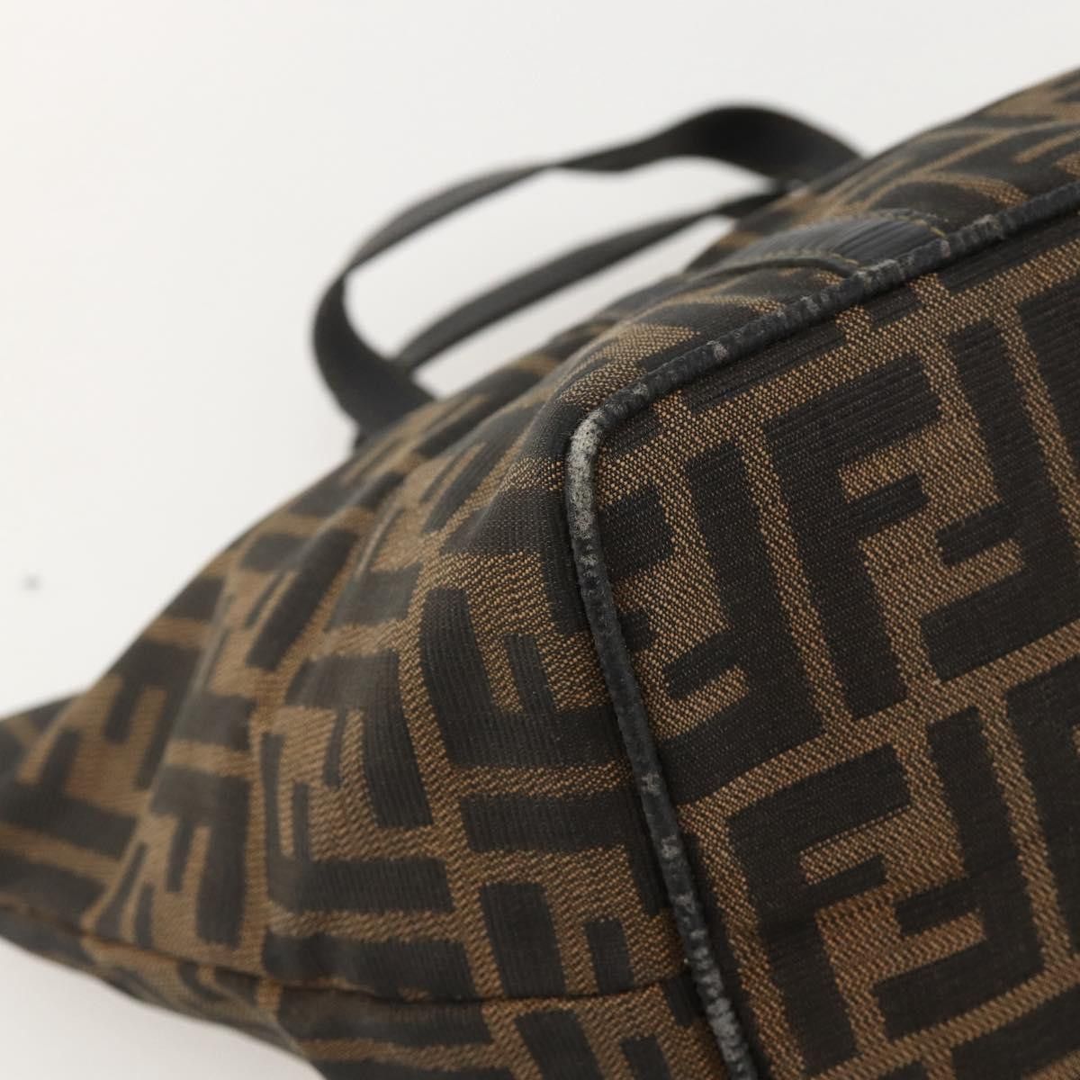 Fendi FENDI Zucca Canvas Hand Bag Brown Black Auth 175625 - Size ONE SIZE - 14 Thumbnail