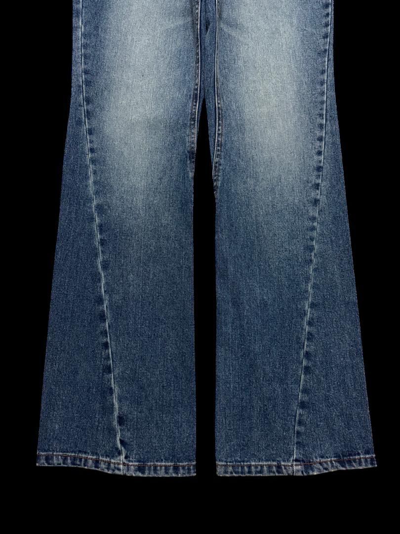 Tornado Mart TWIST LEG Barcedos Exchange Mudwash Distress Twist Leg Flare Size US 30 / EU 46 - 8 Thumbnail