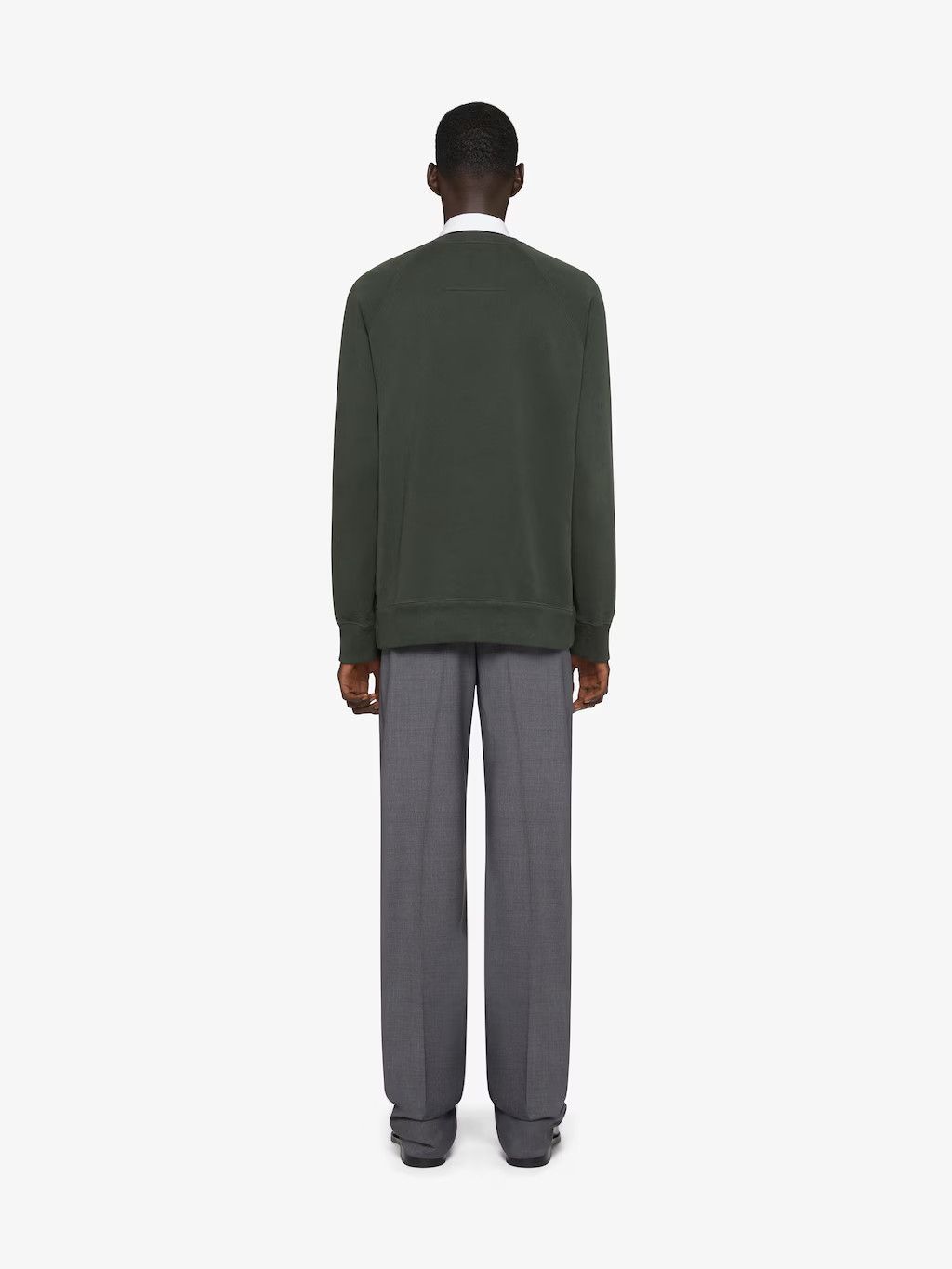 Givenchy o1srvl11e0125 Crest Slim Fit Sweatshirt In Fleece in Green Size US S / EU 44-46 / 1 - 4 Thumbnail