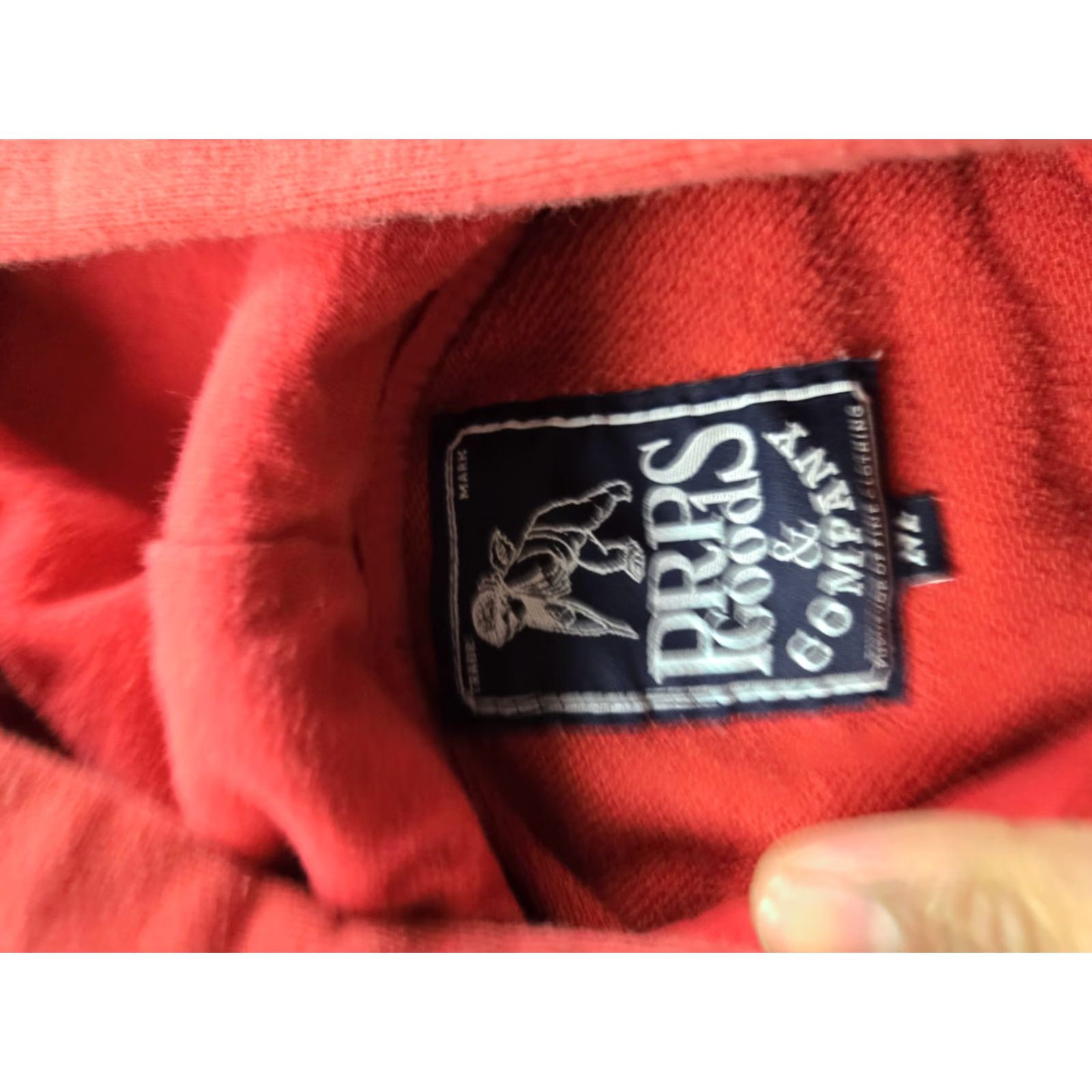 Prps PRPS Hoodie Mens M Red Pullover Hoodie Long Sleeve Graphic Print Logo Pockets Hooded Crew Neck Size US M / EU 48-50 / 2 - 7 Thumbnail