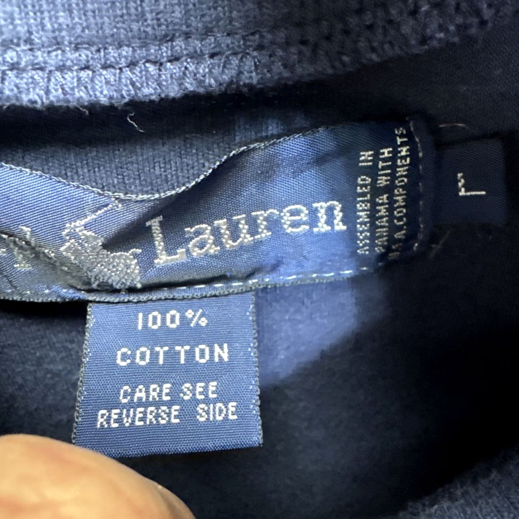 Polo Ralph Lauren VINTAGE Polo Ralph Lauren Blue Cotton Turtleneck Shirt Men’s Large Polo Pony 90s USA Regular Long Sleeve Chest 21 Shoulder 28 Size US L / EU 52-54 / 3 - 2 Thumbnail