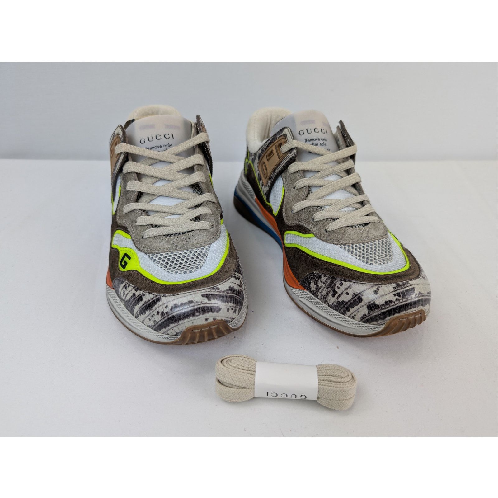 Gucci o1rshd1 Ultrapace Low-Top Sneaker Rock Tejus Printed / Brown Size US 8.5 / EU 41-42 - 6 Thumbnail