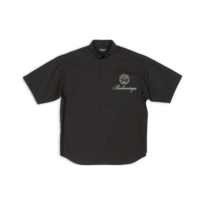 Balenciaga Balenciaga Short Sleeve Logo Shirt Size US M / EU 48-50 / 2 - 1 Thumbnail