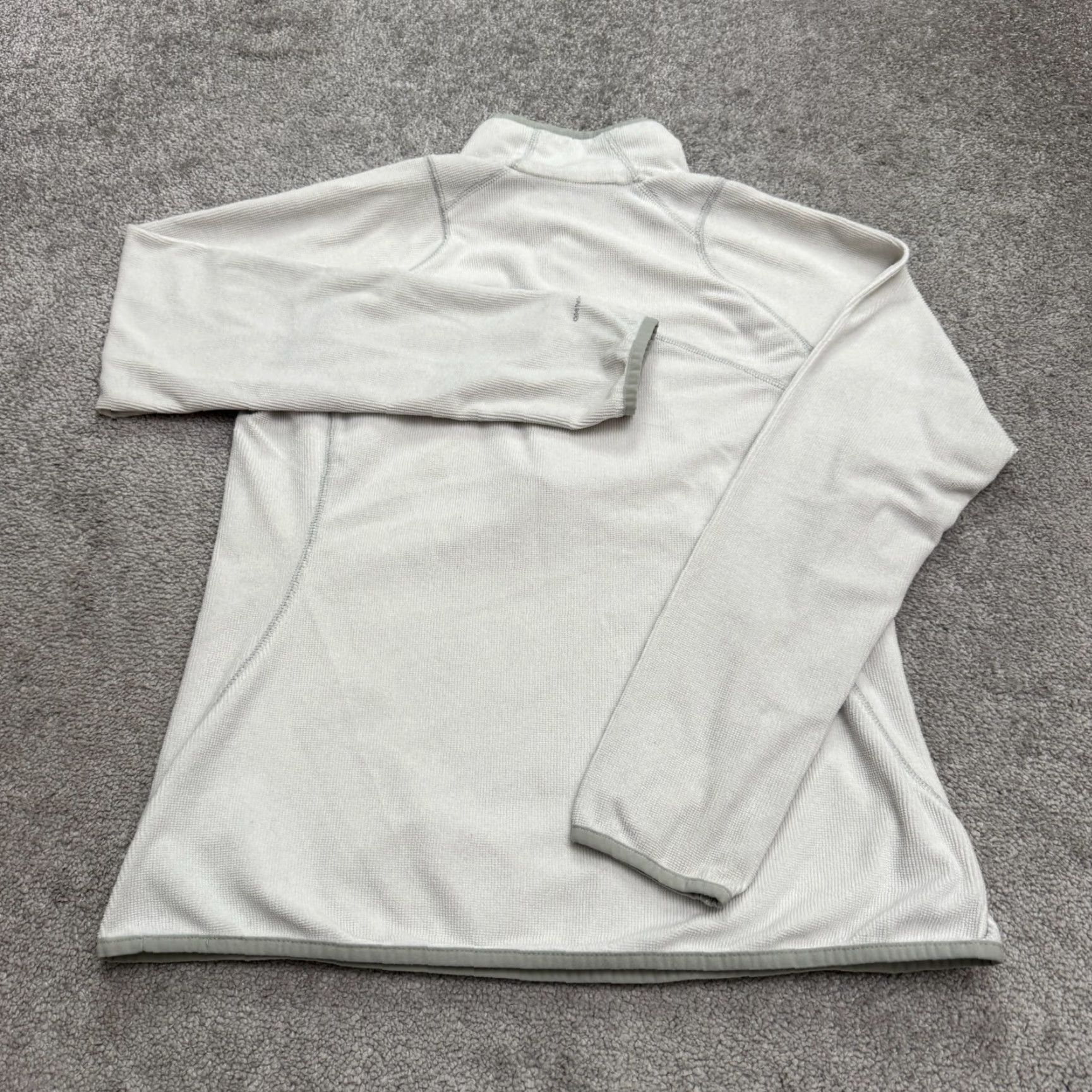 Vintage Columbia Omni Wick 1/4 Zip Pullover Jacket Women Large White Fleece Outdoor Hike Size L / US 10 / IT 46 - 2 Thumbnail