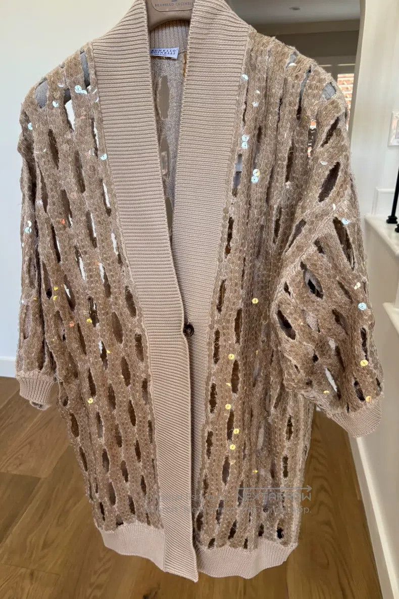 Brunello Cucinelli Brunello Cucinelli Sequined Cardigan Size S / US 4 / IT 40 - 2 Thumbnail