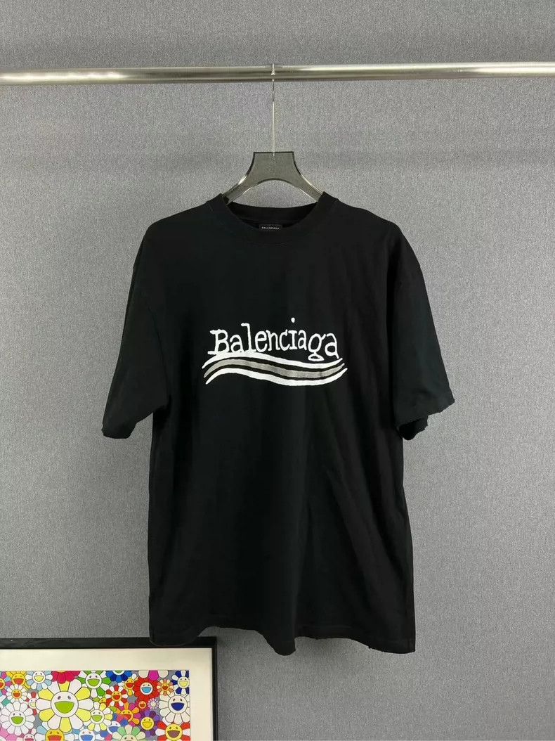 Balenciaga Balenciaga Graffiti Coke Wave Print Short Sleeve Size US S / EU 44-46 / 1 - 1 Thumbnail