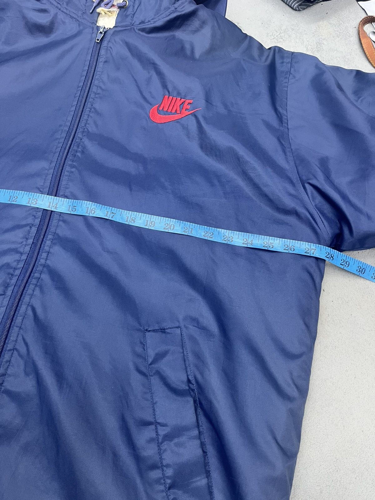 Japanese Brand × Nike × Vintage ARCHIVES🔥NIKE SWOOSH BACK HIT SHEARLING JACKET HOODED Size US L / EU 52-54 / 3 - 13 Thumbnail
