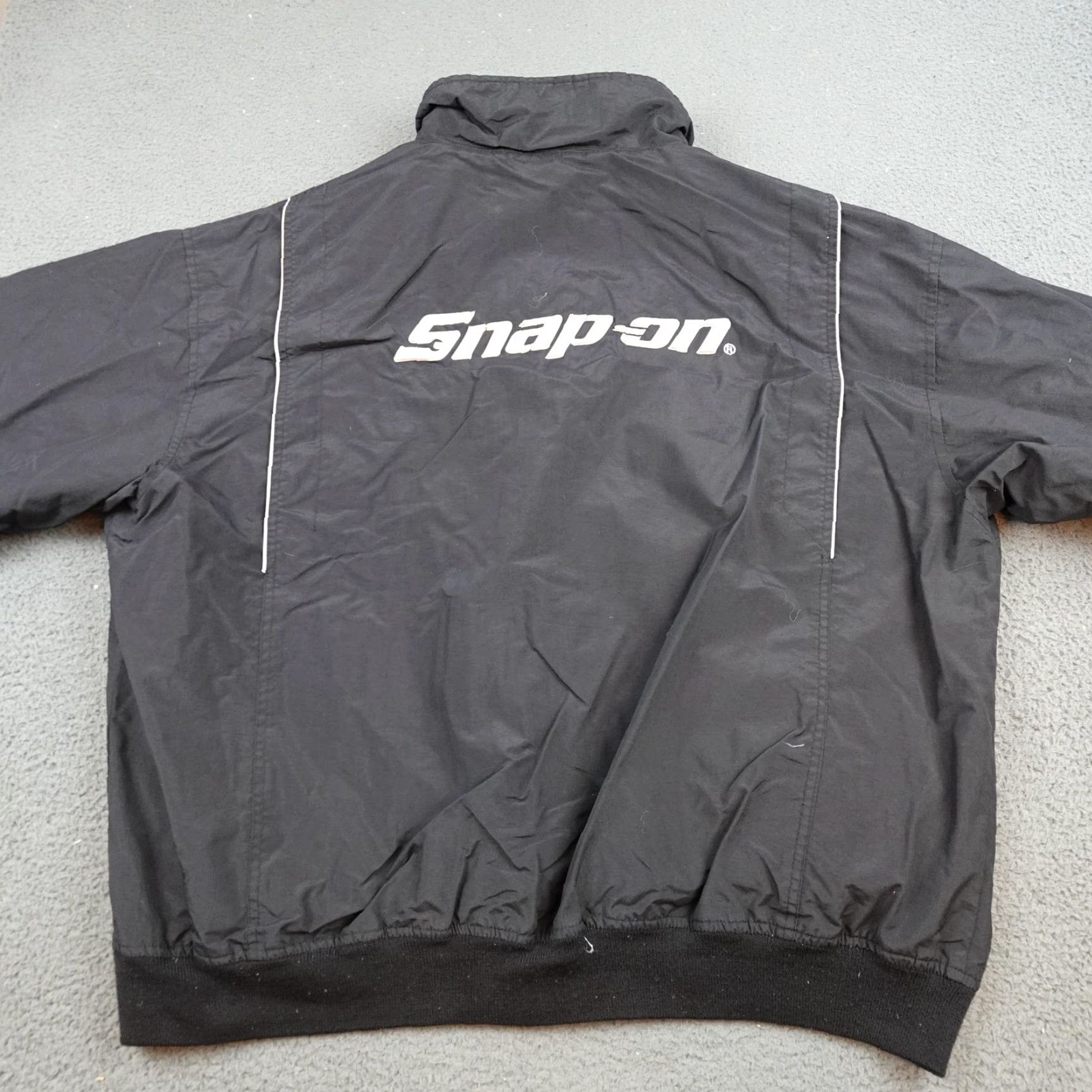 Vintage VINTAGE Snap-on Jacket Mens 2XL Black Nylon Bomber Full Zip Insulated Lined Pockets Size US XXL / EU 58 / 5 - 7 Thumbnail