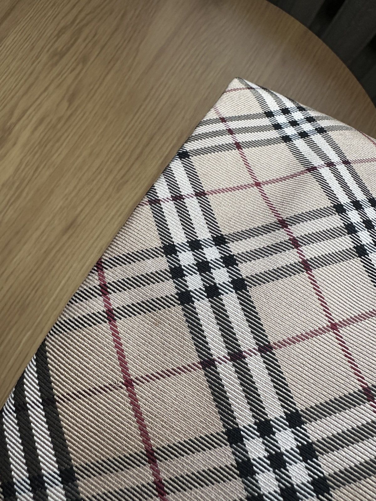 Burberry BURBERRY Classic Nova Check Luxury Silk Blend Tie Beige Size ONE SIZE - 8 Thumbnail