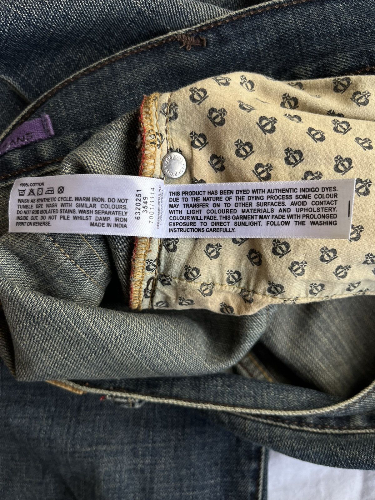 Japanese Brand × Le Grande Bleu (L.G.B.) × Vintage Rare Vintage Denim Jeans Jeff Banks Bootcut Jeans Y2K Fit Size US 32 / EU 48 - 10 Thumbnail