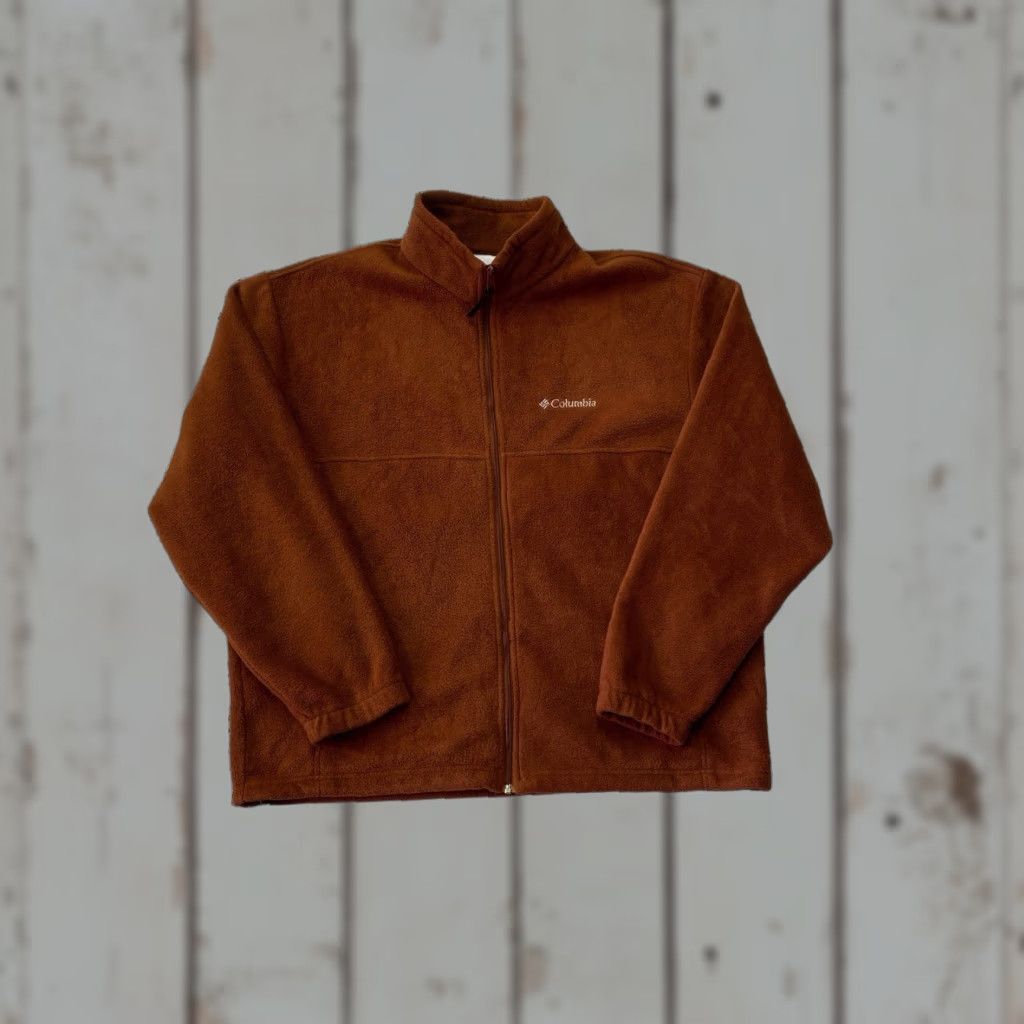 Vintage Columbia Sportswear Zip Up Fleece Pullover Sweater Sweatshirt Men's XL Orange Size US XL / EU 56 / 4 - 1 Thumbnail