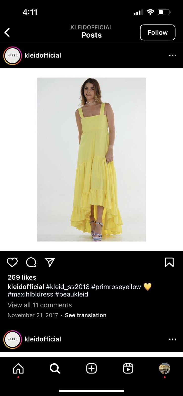 Designer NWT Kleid For Her Neon Yellow High Low Asymmetrical Size XS / US 0-2 / IT 36-38 - 9 Thumbnail