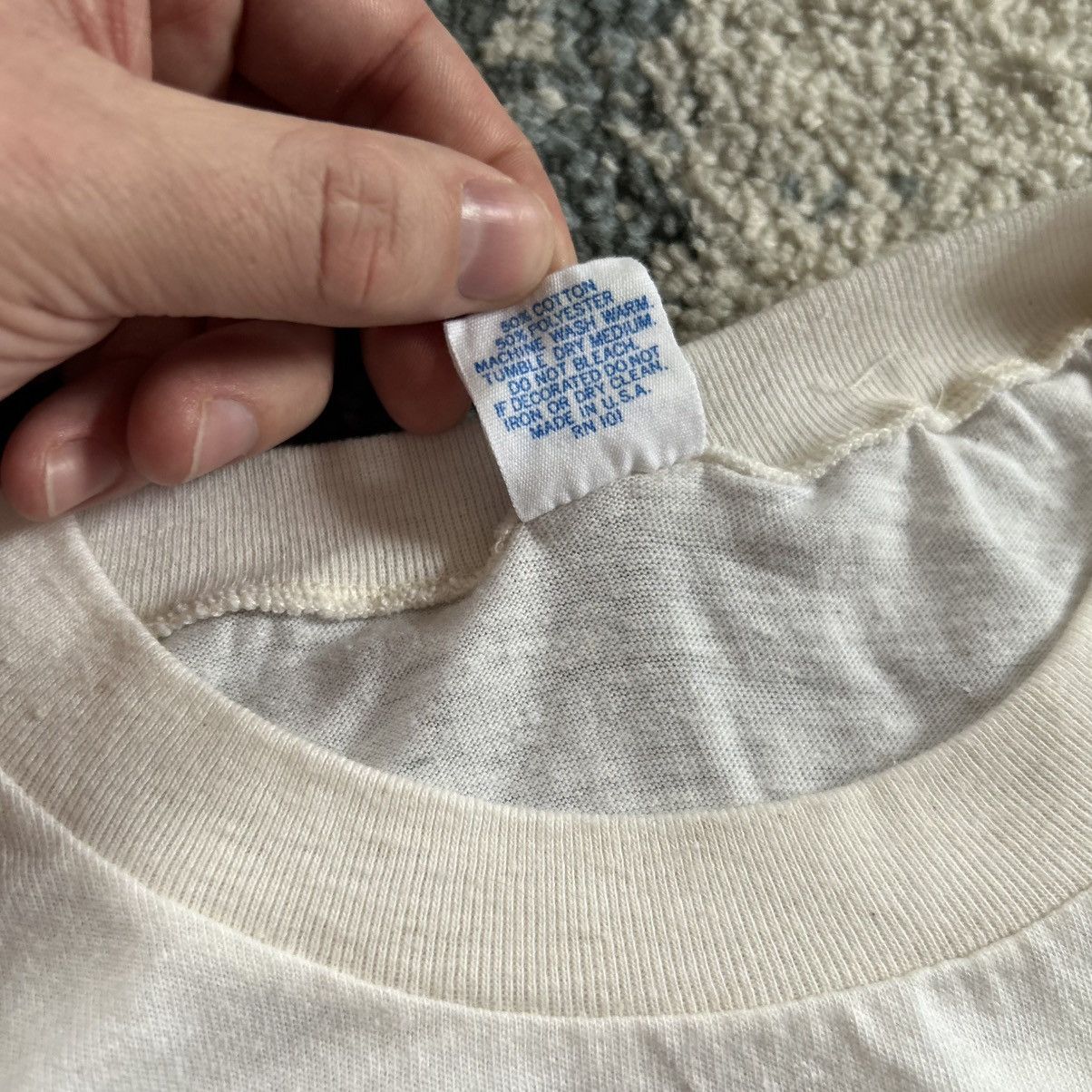 Vintage 80s Carolina Pacific USA SWiMMiNG SiNGLE STiTCH TEE OLYMPiCS Size US L / EU 52-54 / 3 - 7 Thumbnail