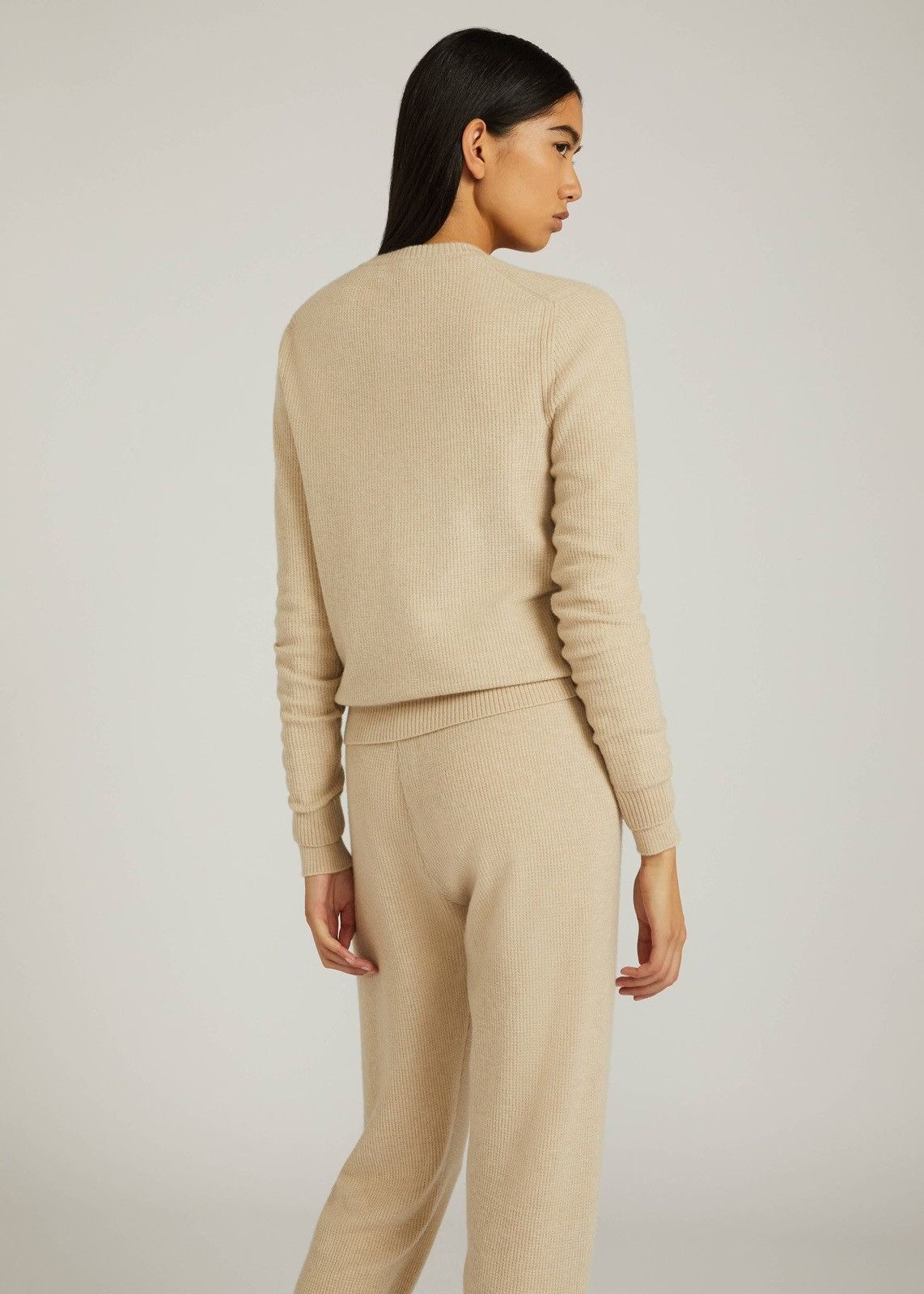 Loro Piana o1srvl11e0825 FAM7831 Vinci Bomber Sweater in Beige Size L / US 10 / IT 46 - 5 Thumbnail