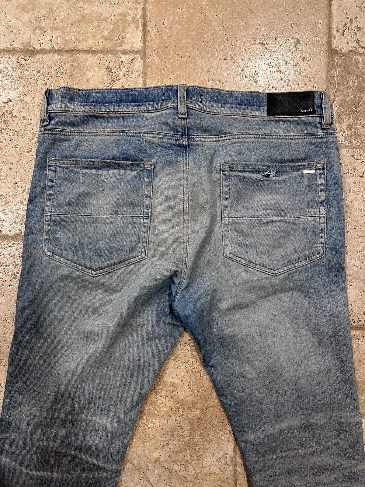 Amiri Amiri Mx1 Red Plaid Flannel Patch Clay Indigo Denim Jean Size US 36 / EU 52 - 8 Thumbnail