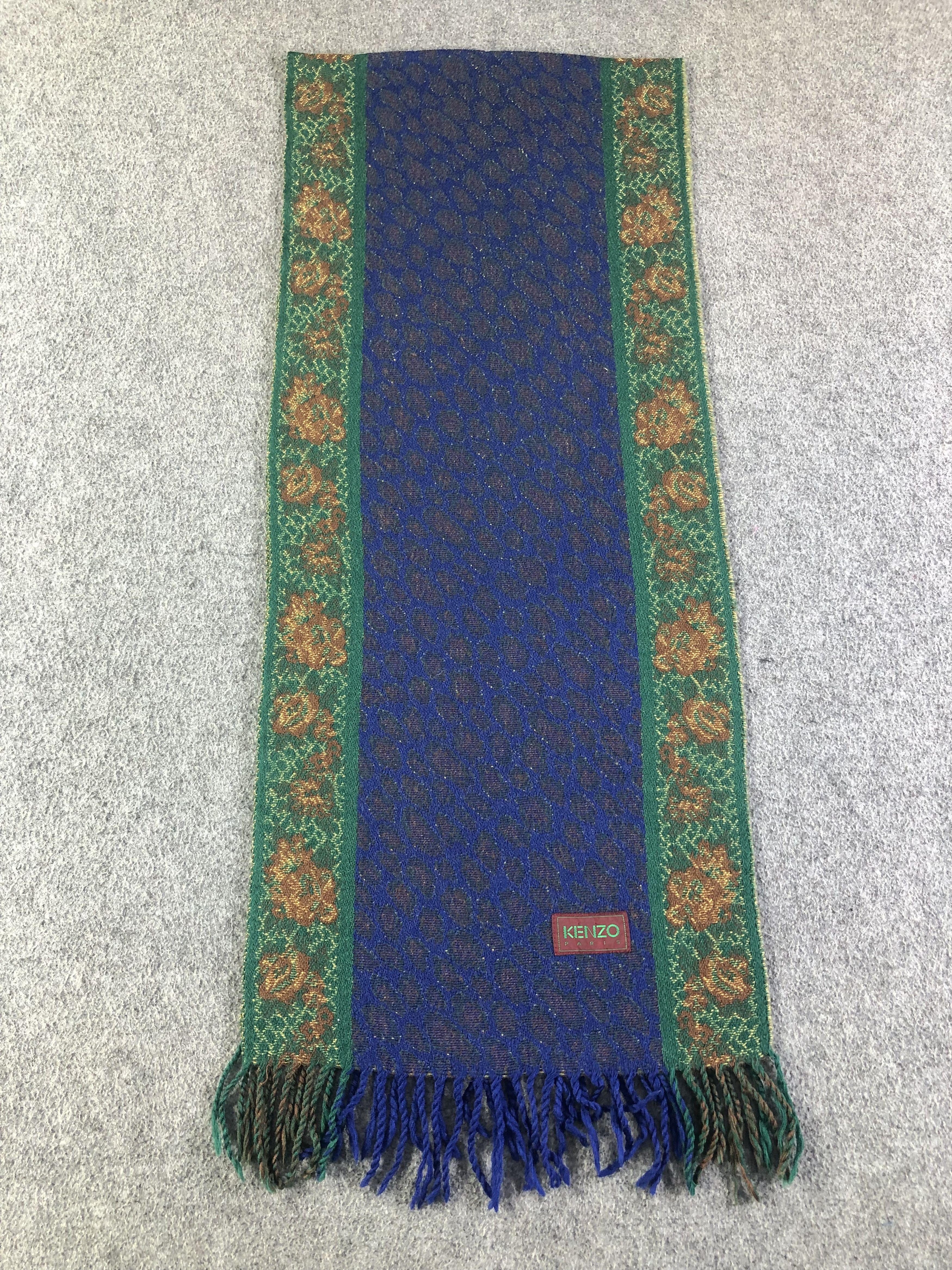 Kenzo Kenzo Wool Scarf / Muffler / Neckwear SS1280 Size ONE SIZE - 3 Thumbnail