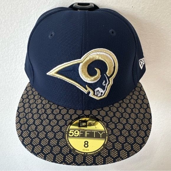 New Era New Era Flat Brim 59FIFTY Sideline Los Angeles Rams Sz 8 Size ONE SIZE - 4 Thumbnail