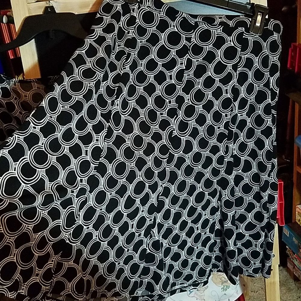 Other George Stretch Large 14-16 Black White 2pc Set Size XL / US 12-14 / IT 48-50 - 5 Thumbnail