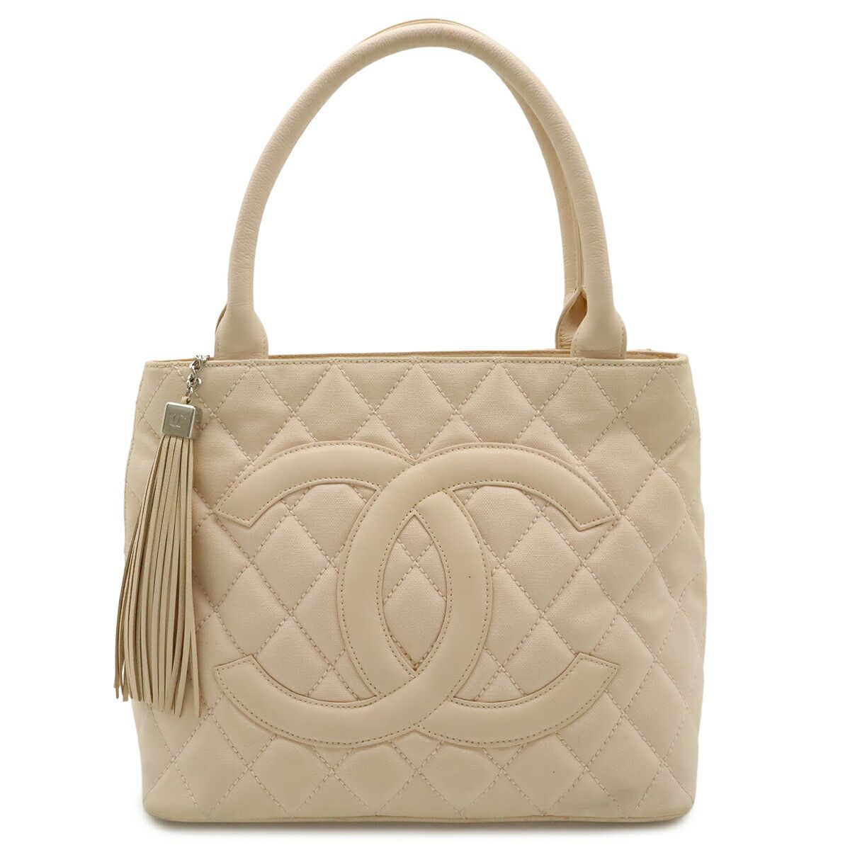 Chanel Chanel Chanel Matelasse Canvas Leather Tote Bag Leather Tote Bag DUTY FREE for USA Size ONE SIZE - 1 Thumbnail