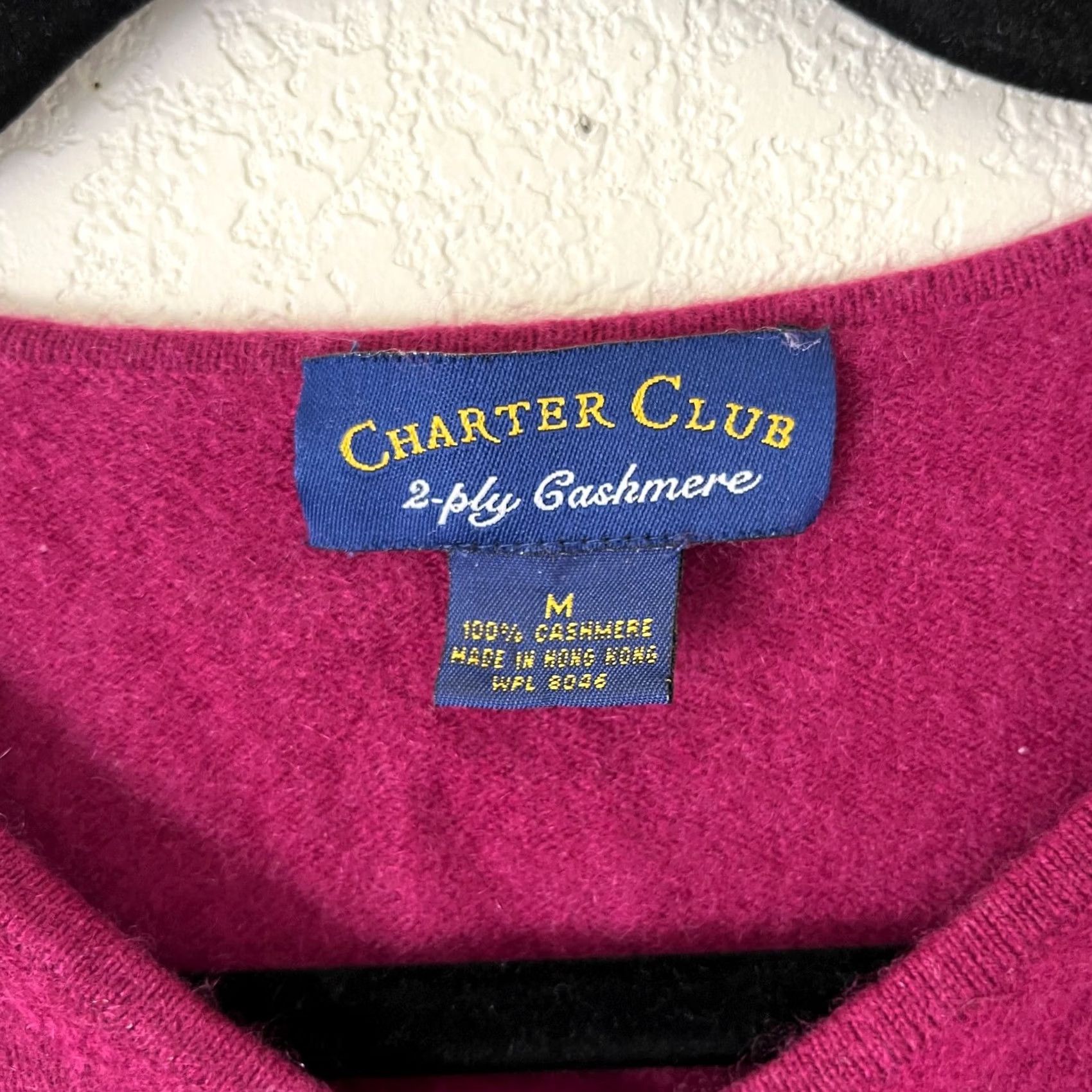 Charter Club Charter Club Womens Red 2-Ply Cashmere Knit V-Neck Sweater Pullover M Casual Comfortable Knitwear Size M / US 6-8 / IT 42-44 - 3 Thumbnail