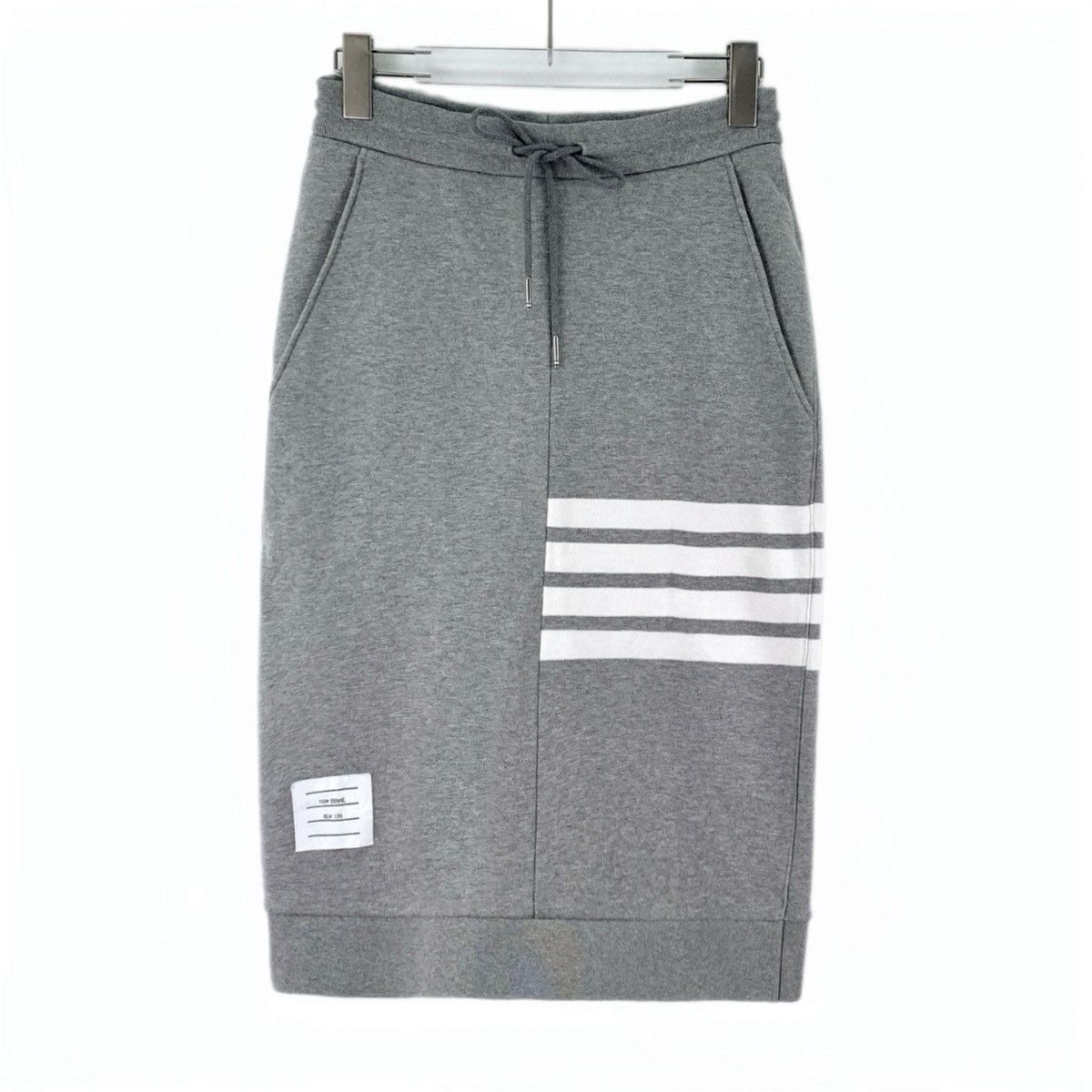 Thom Browne Thom Browne Grey Classic 4-Bar Cotton Casual Skirt K26WX Size 27" / US 4 / IT 40 - 1 Thumbnail