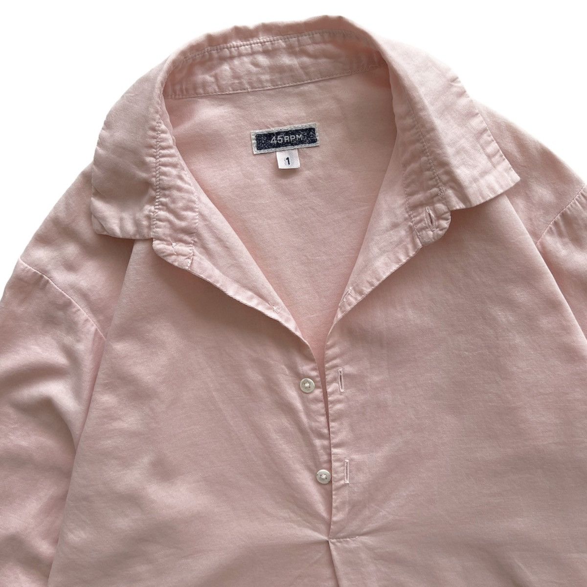 45rpm × Japanese Brand VINTAGE 45RPM PULLOVER SHIRT Size US S / EU 44-46 / 1 - 3 Thumbnail