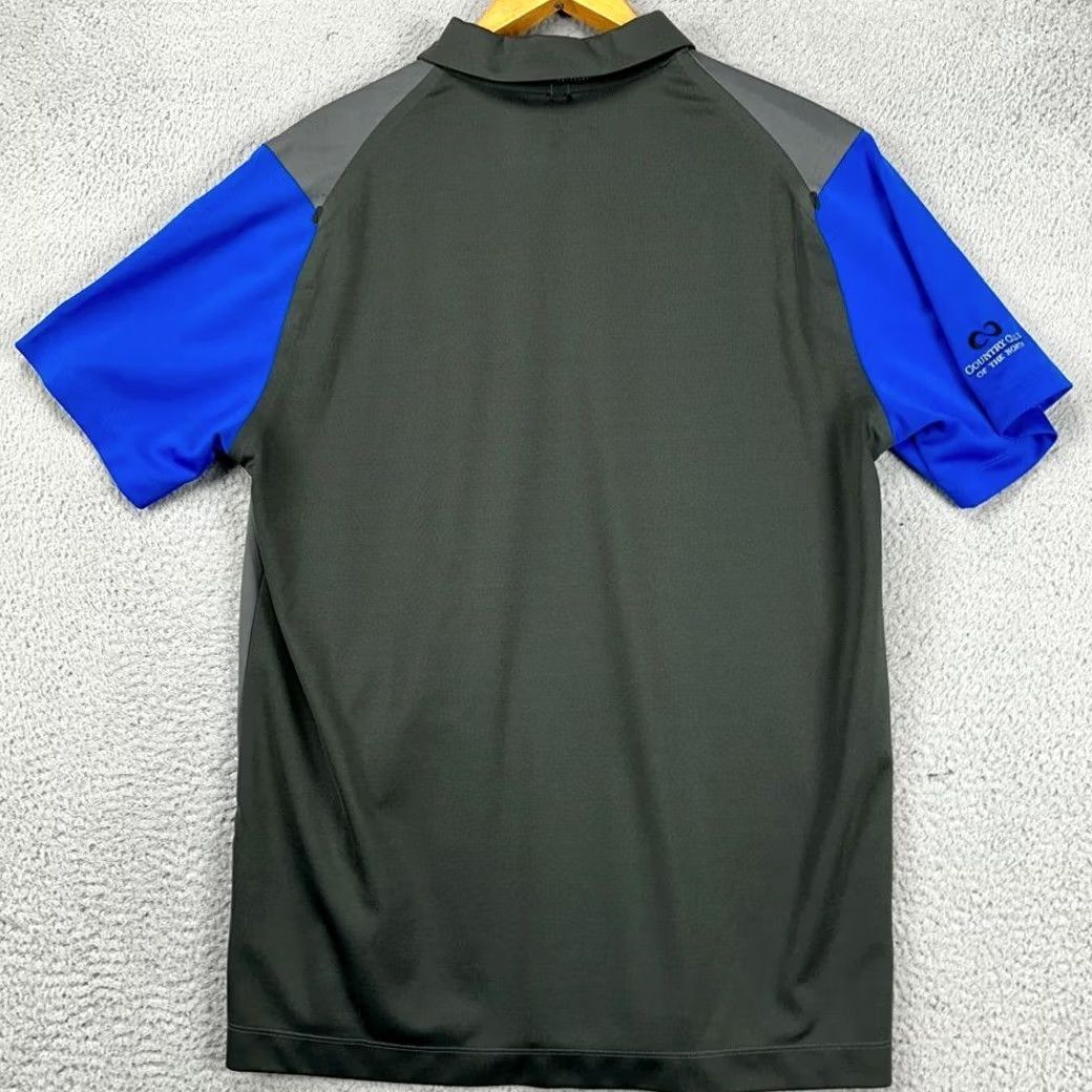 Nike Nike Golf Shirt Adult Large Dri-Fit Grey Blue Tour Performance Polo Rugby Mens Size US L / EU 52-54 / 3 - 3 Thumbnail