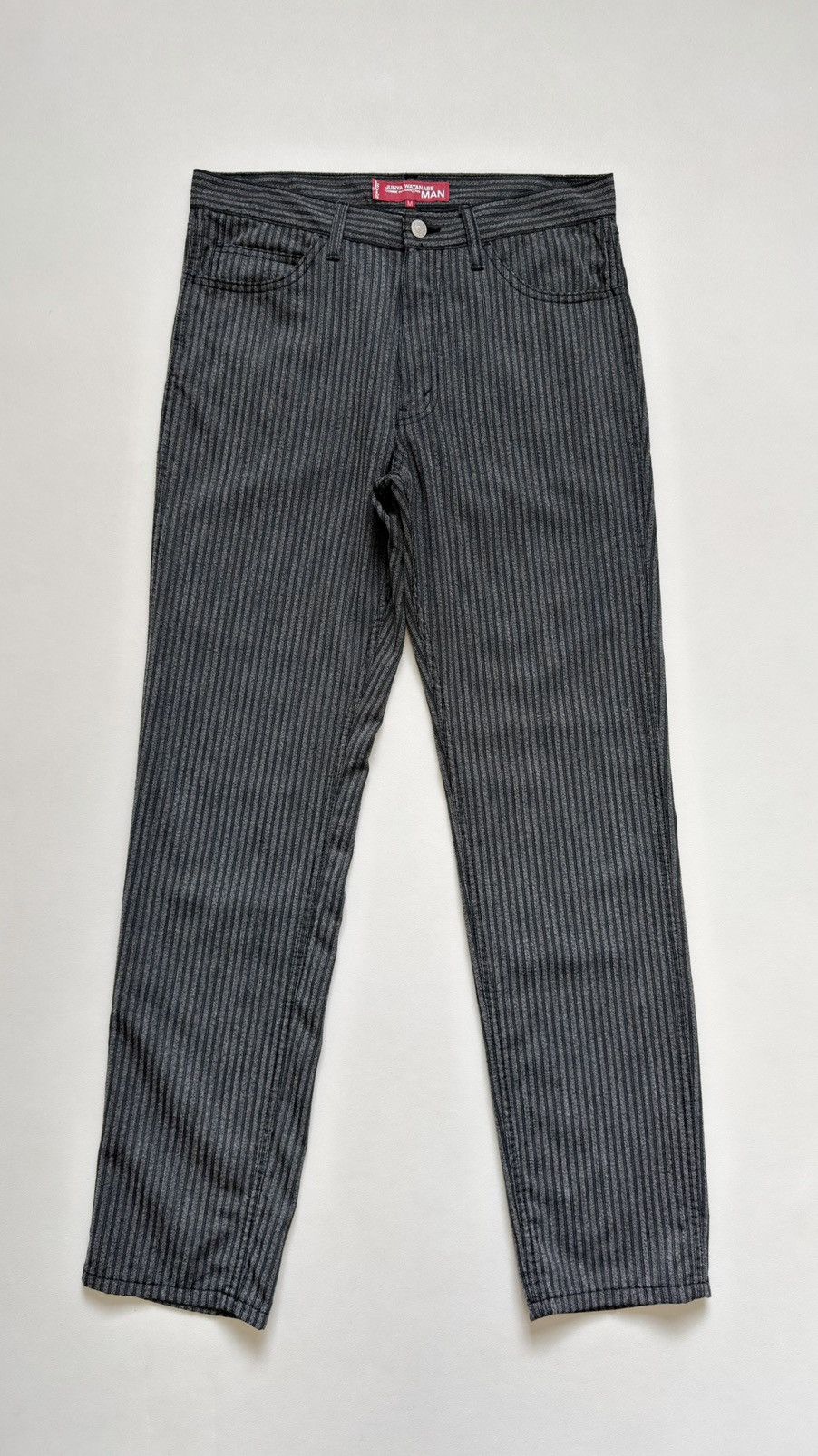 Comme des Garcons AD / AW 05 Gray Pinstripe Wool Pants Size US 34 / EU 50 - 1 Thumbnail