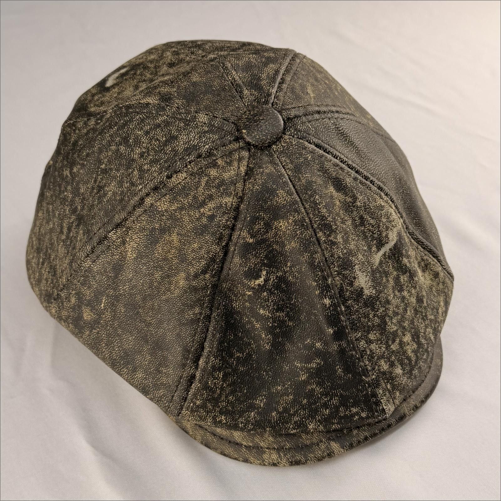 Other Genuine Leather Flat Cap |Peaky Blinders Inspired 096 M Size Size ONE SIZE - 4 Thumbnail