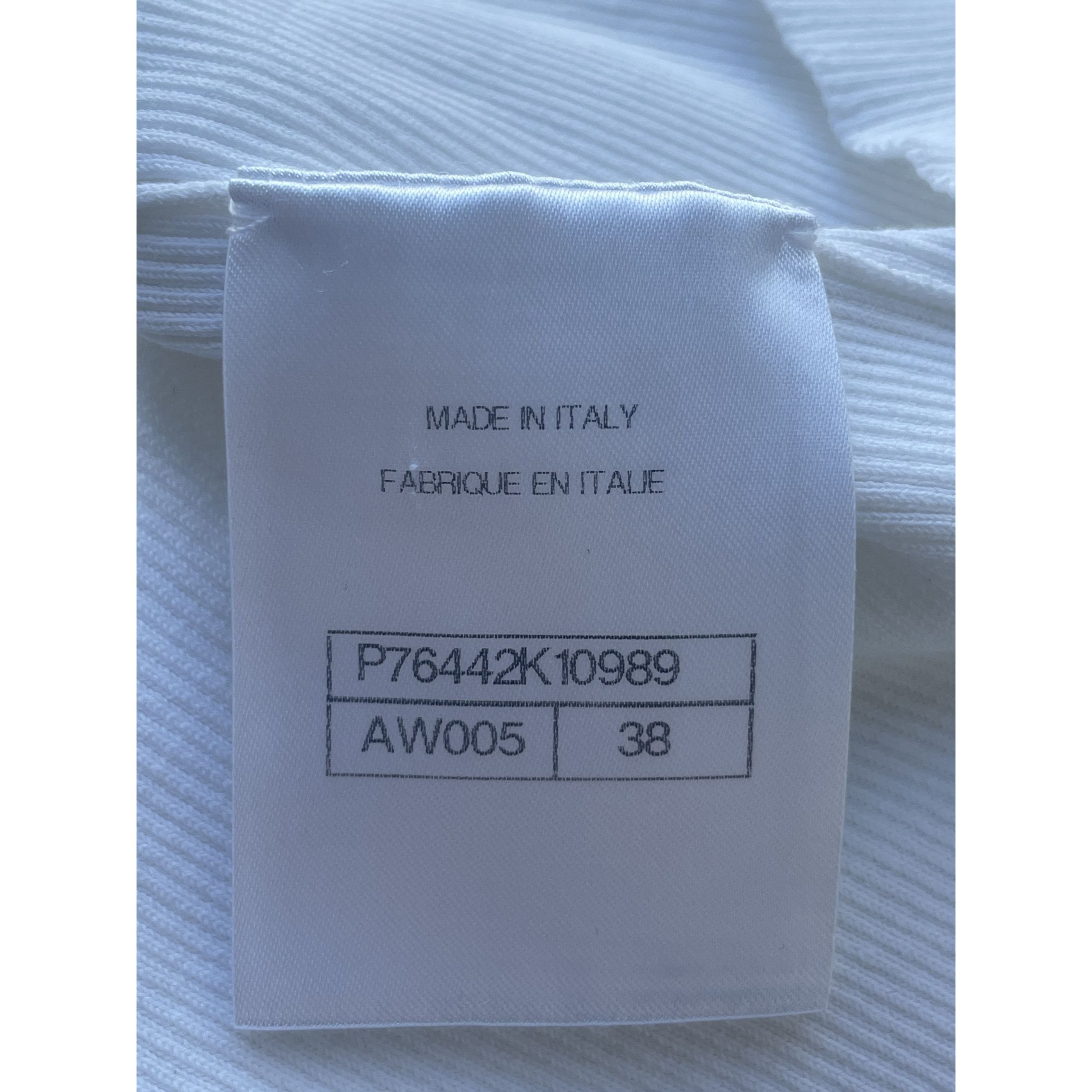 Chanel Chanel White Ribbed Tank Top With Embellished CC Logo & Star Size 38" / US 16 / IT 52 - 12 Thumbnail