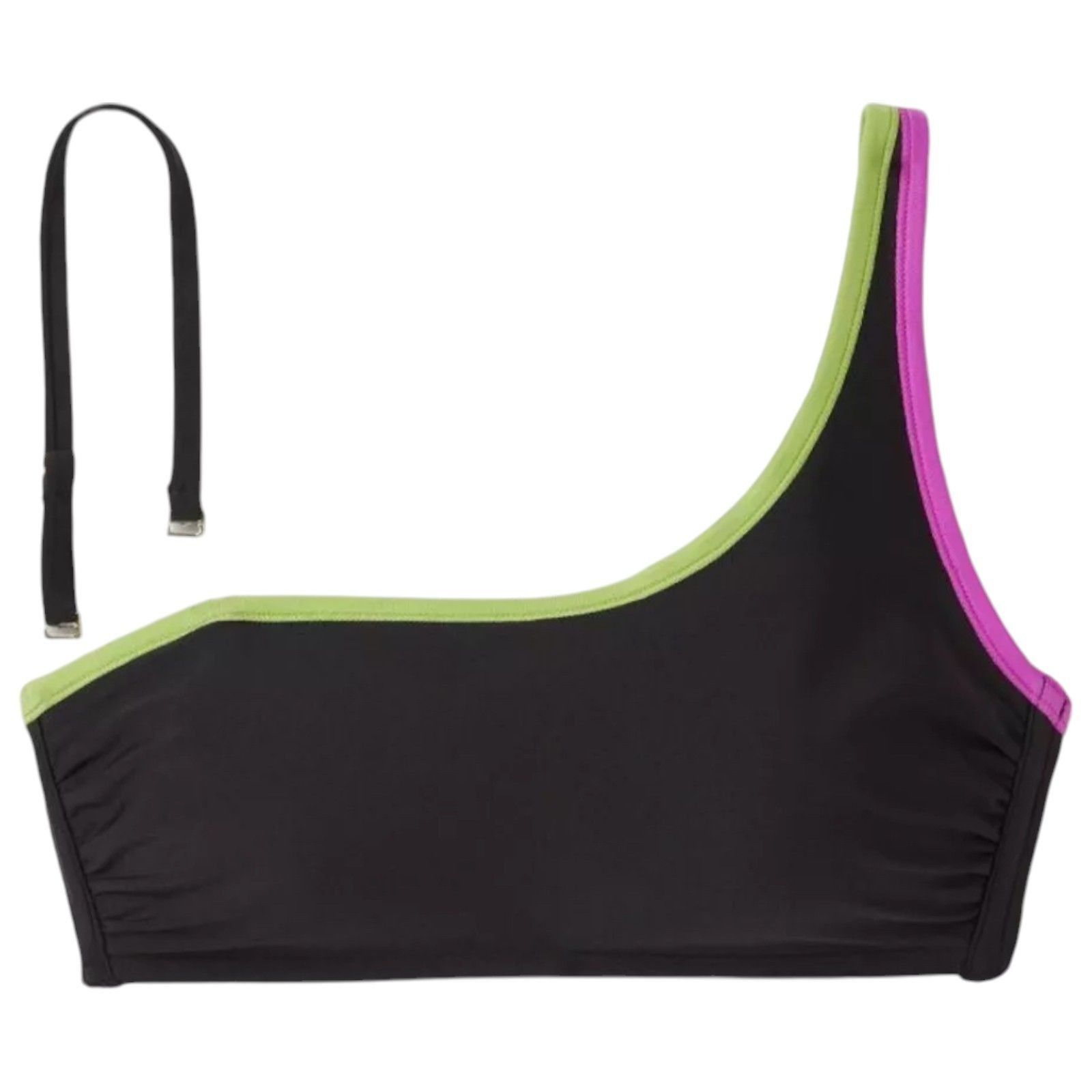 Other Shade & Shore - Women's Contrast Binding One Shoulder Bikini Size ONE SIZE - 3 Thumbnail